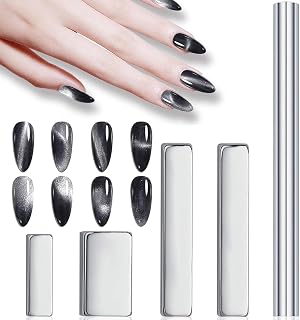 WOKOTO 5Pcs Nail Magnet For Cat Eye Nails Designs Magnet Pens Big Cylinder Magnet Stick And 4 In 1 Magnet Blocks Nail Art Tools For Nail Art Cat Eye Magnet For Nails Cat Eye Magnets For Women Nails