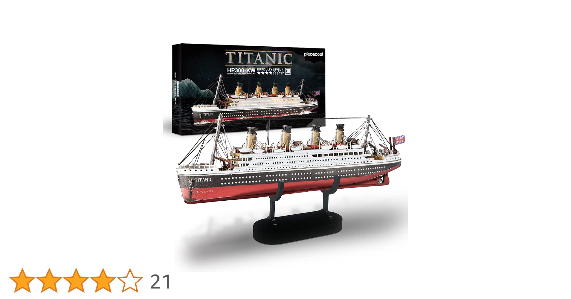 Piececool 3Dパズル 大人用 タイタニックメタル船模型 Amazon | Piececool 3Dパズル 大人用 - タイタニックメタル船