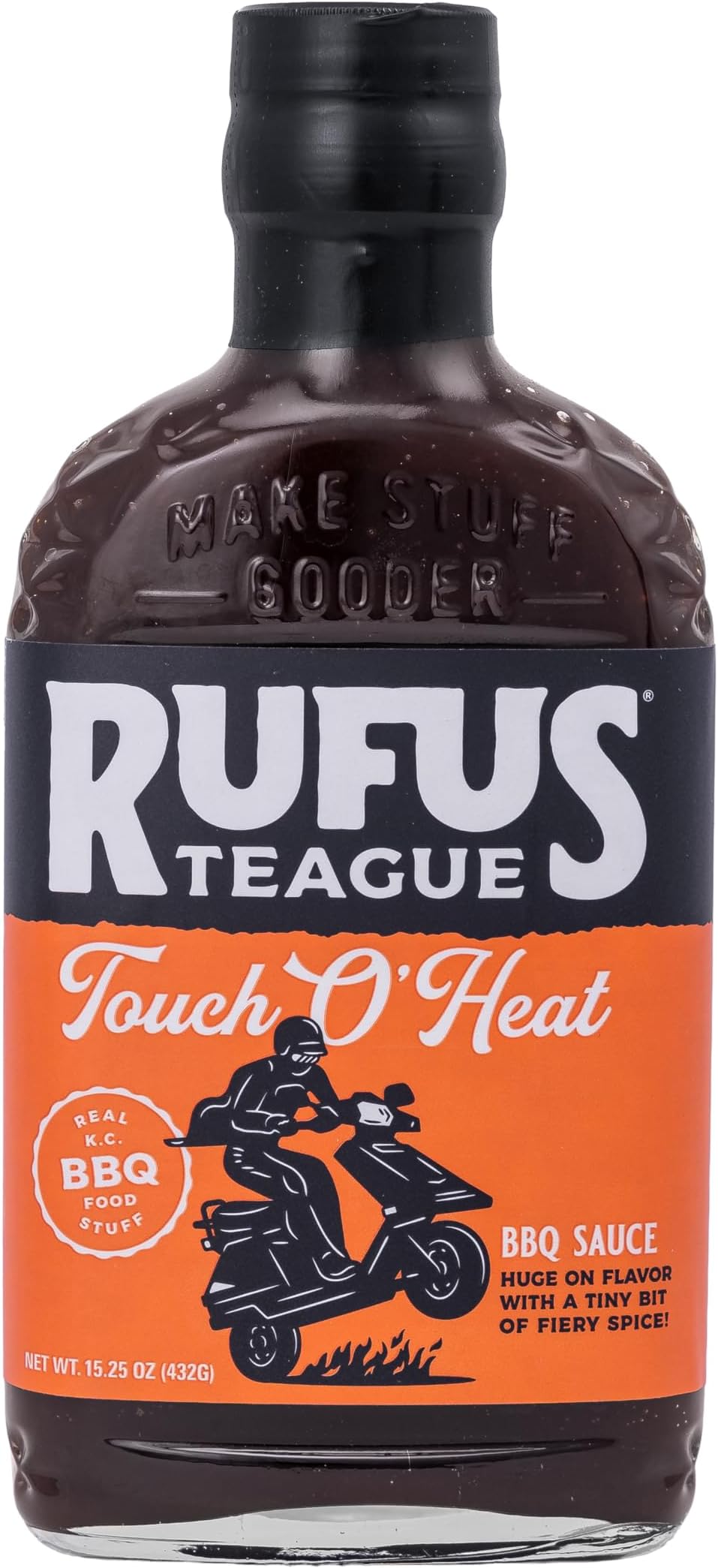Teague's Touch O' Heat BBQ Sauce, 15.25 OZ | Great for Grilling and Recipes, Flavor for Any Dish, Pantry and Gifting Favorite, For Everyday Meals, Pantry Staple