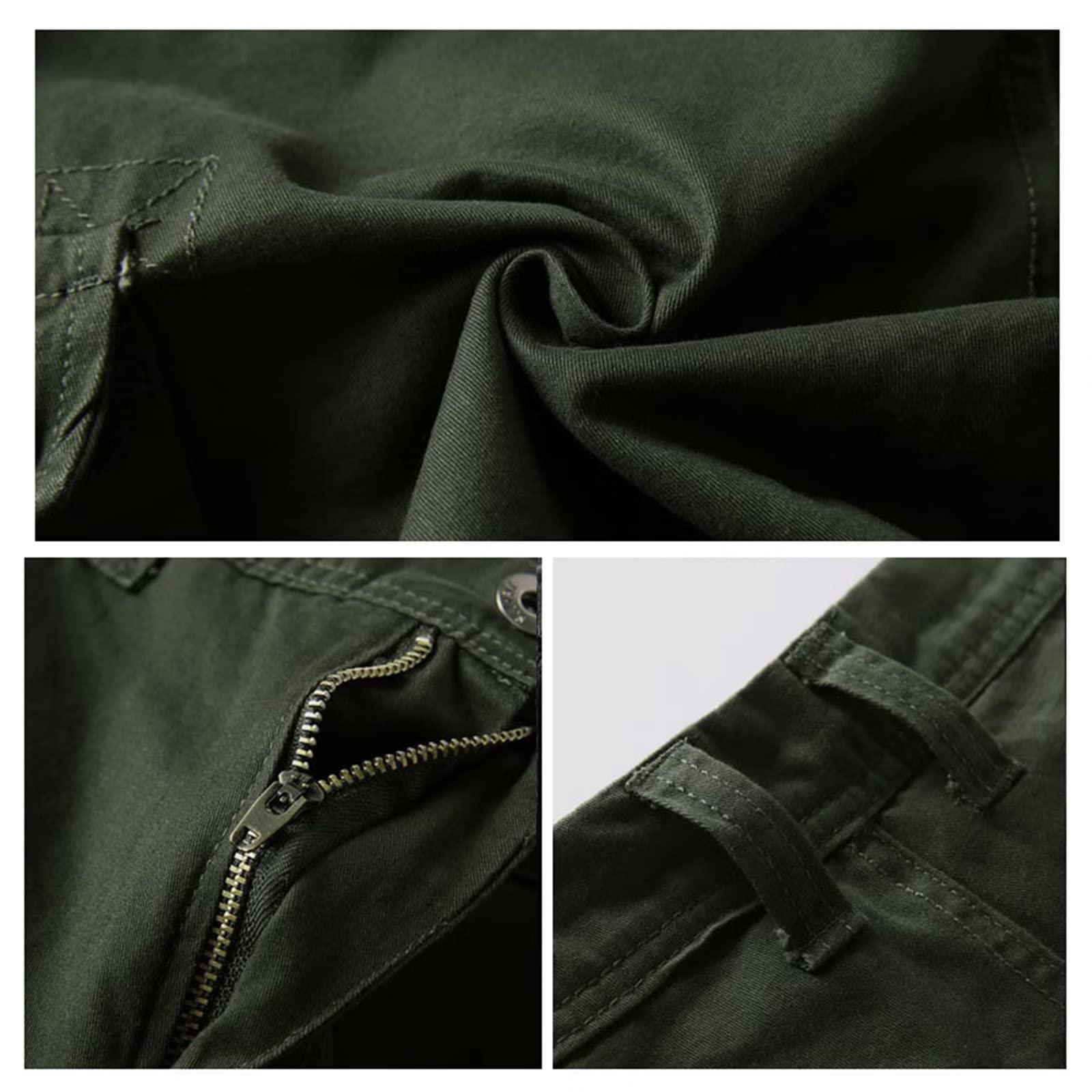 Rivccku Pantaloncini da Escursionismo da Uomo all'aperto Pantaloncini Tattici Ripstop per Sport da Passeggio Estivo ad Asciugatura Rapida
