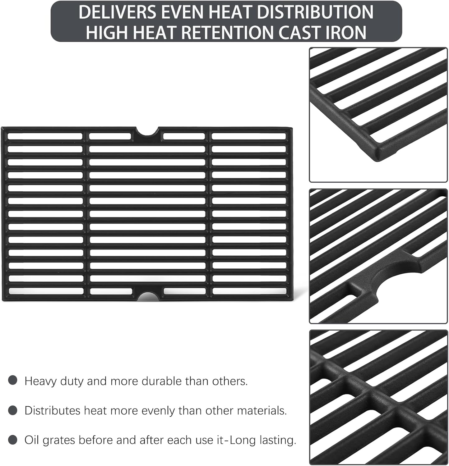 DGH353CRP DGH353CRP-D Grill Grates Heat Plates Replacement Parts for Dyna Glo 3 Burner Grill Parts 70-01-634 Cooking Grates Dyna-glo 70-02-158 70-02-159 Heat Shield for Sear PLUS Main Burner Cover