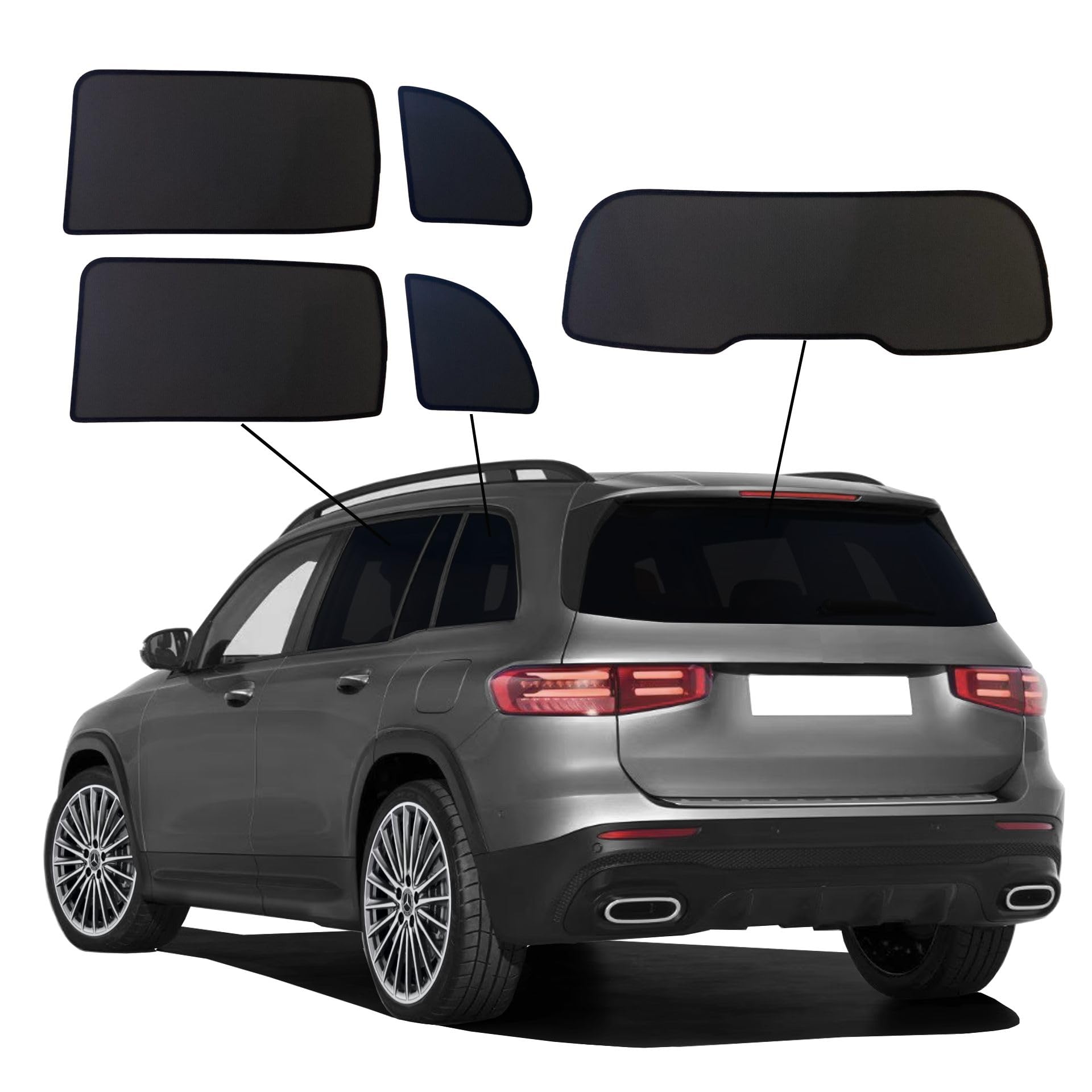 Protection visuelle & Solaire Compatible avec Mercedes GLB (X247) 2019- & EQB 2021-