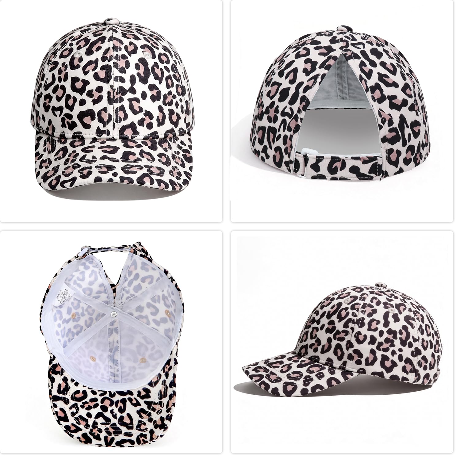 Gorra infantil para niñas de 3 a 8 años, gorra ajustable Snapback, gorra de béisbol arcoíris, gorra de béisbol de leopardo, gorra de verano para niños y niñas