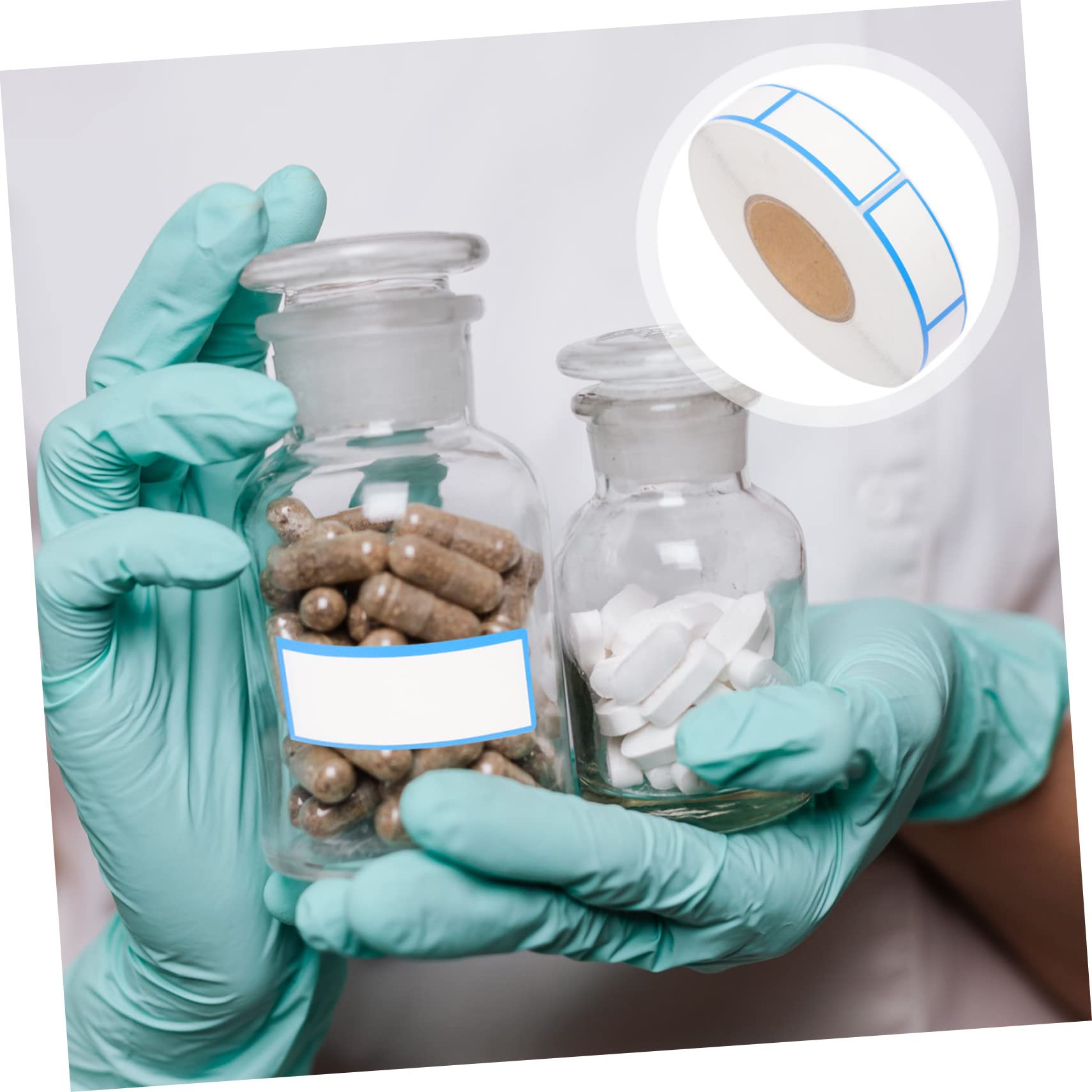 NUOBESTY 3 Etichette Adesive Scrivibili Per Ufficio Etichette Per Tubo Ospedaliero Facili Da Rimuovere e Riutilizzabili Ottime Per Promemoria e Organizzazione Domestica