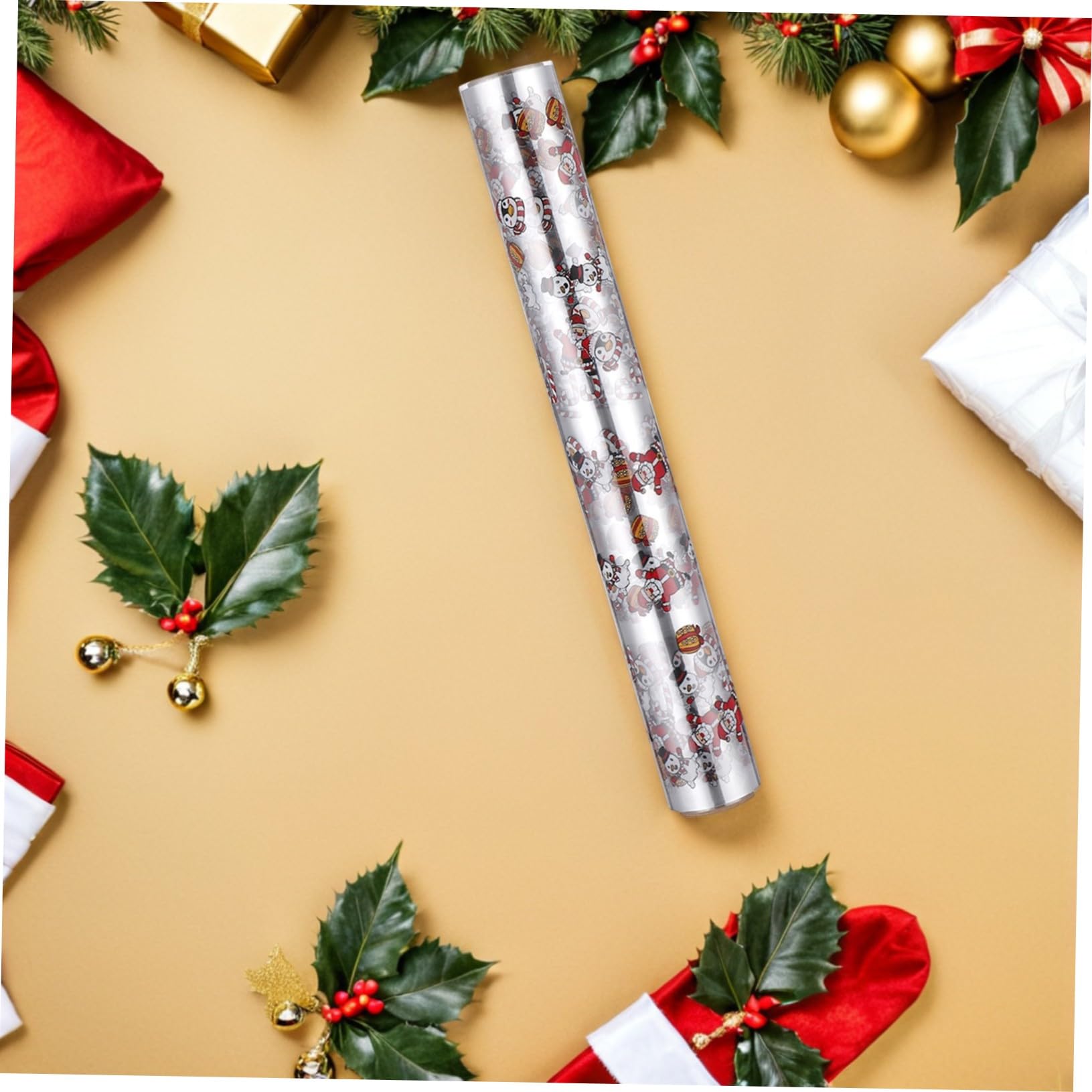 HOMSFOU 2rolle Transparente Geschenkpapierrollen für Blumensträuße Cellophanpapier zum Verpacken von Geschenkkörben und Leckereien Strapazierfähiges Material für Weihnachtsdekorationen