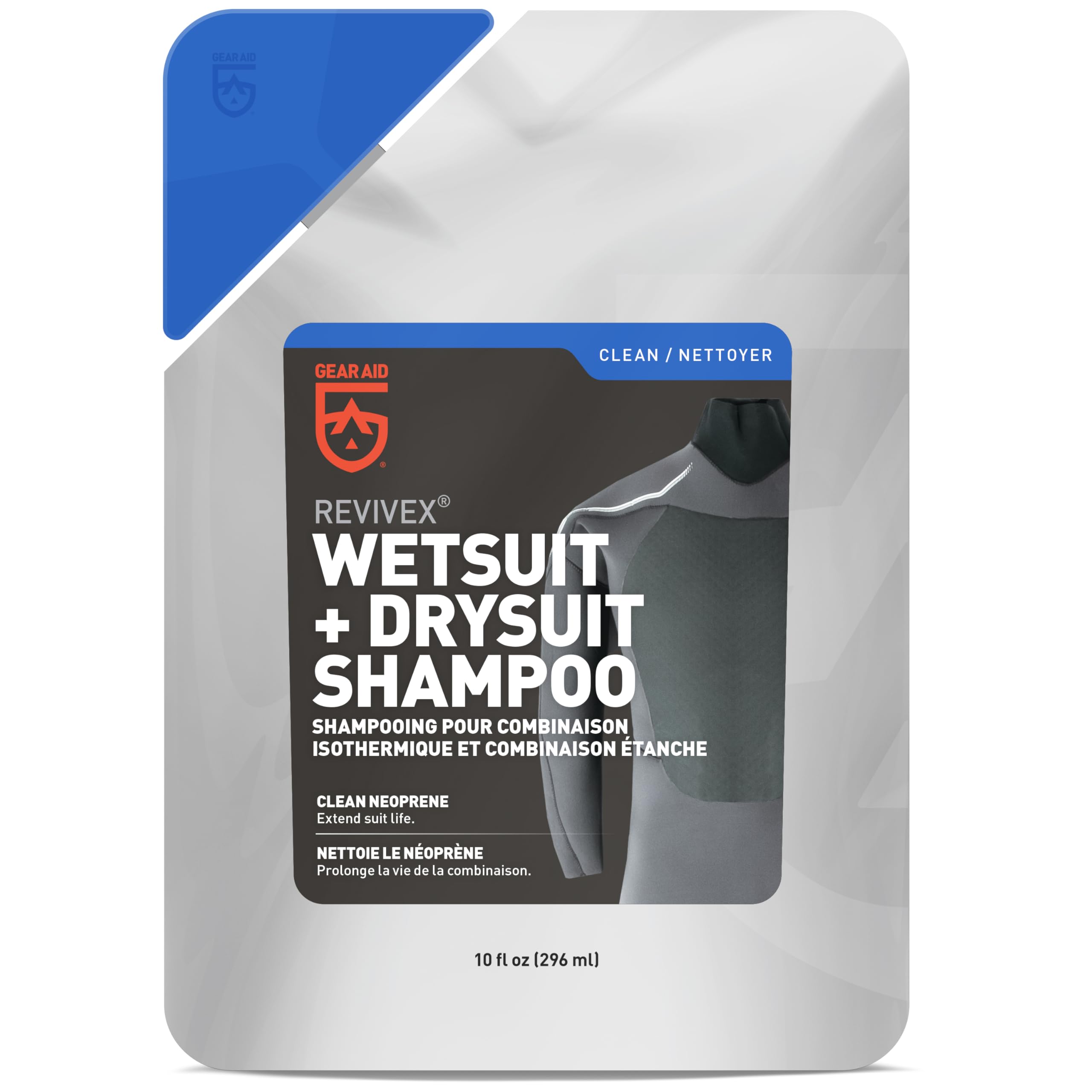 Wetsuit Cleaner and Conditioner, Wash Away Salt, and Residue with Concentrated Shampoo, 10 fl oz