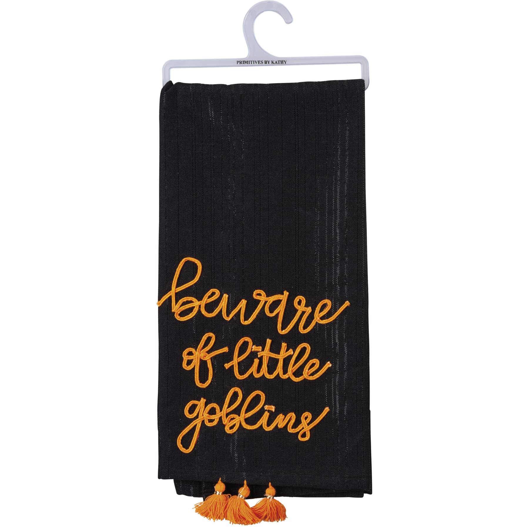 Primitives By Kathy Kitchen Dish Towel - Beware of Little Goblins