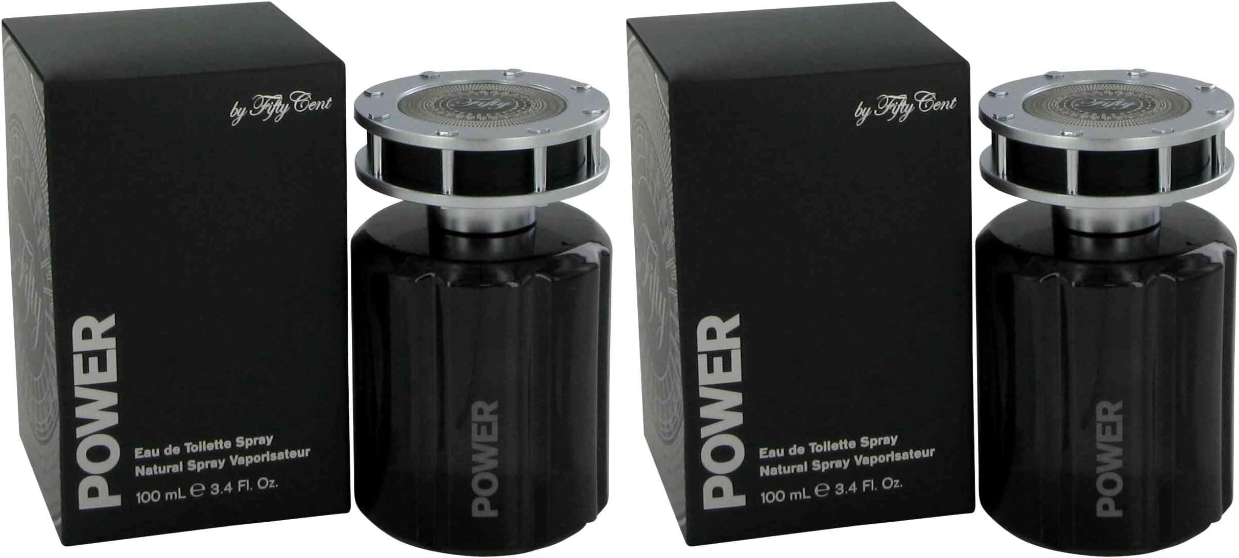 Power by 50 Cent for Men - 3.4 Ounce EDT Spray (Pack of 2)