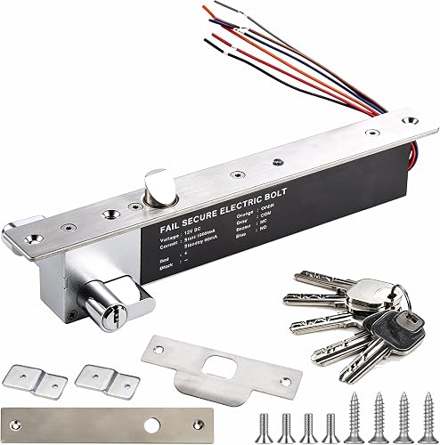 Fail Secure NO Electrique Loquet Boulon Serrure W/Cylind UHPPOTE