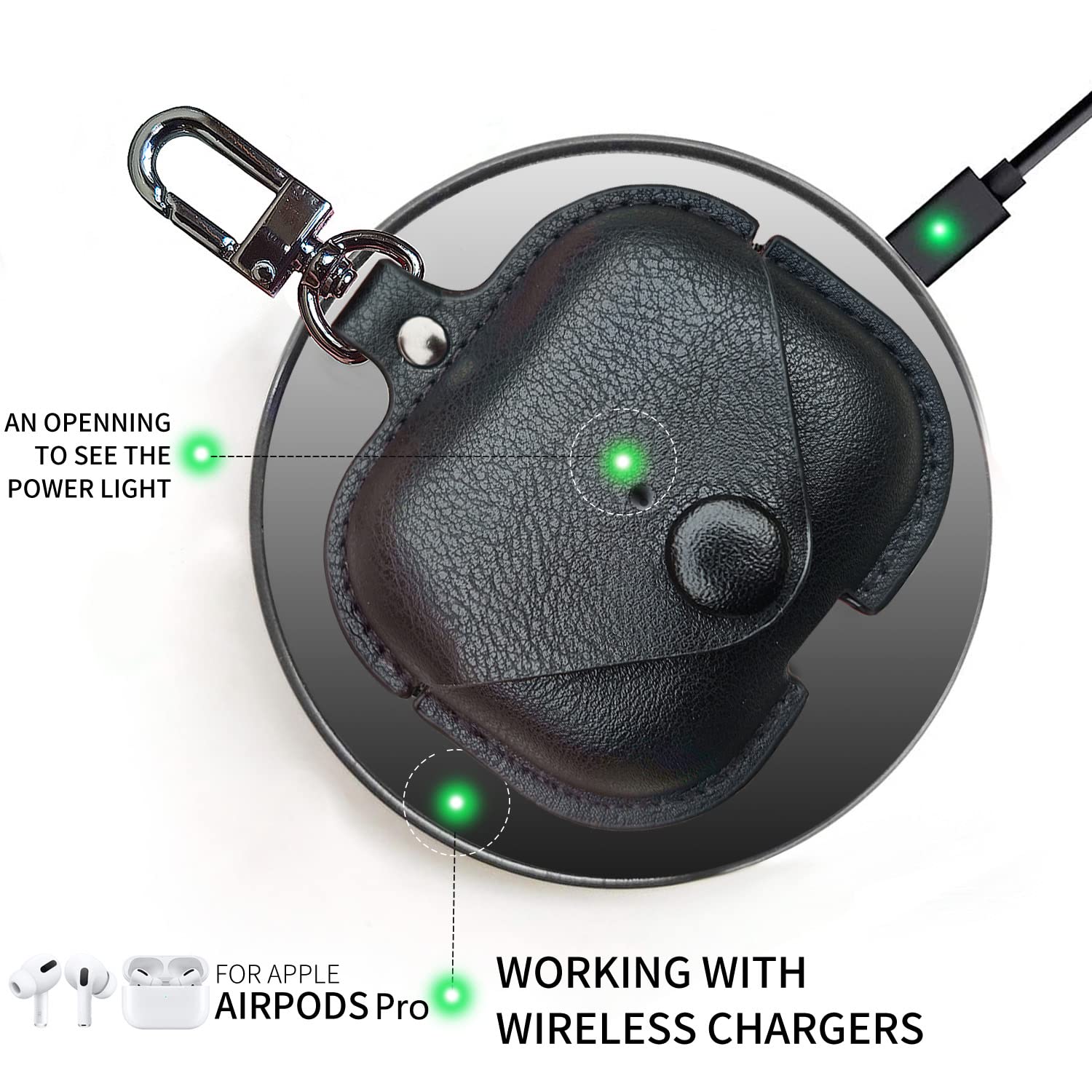 Amazon | MODOS LOGICOS レザー充電ケースカバー Apple AirPods Pro用