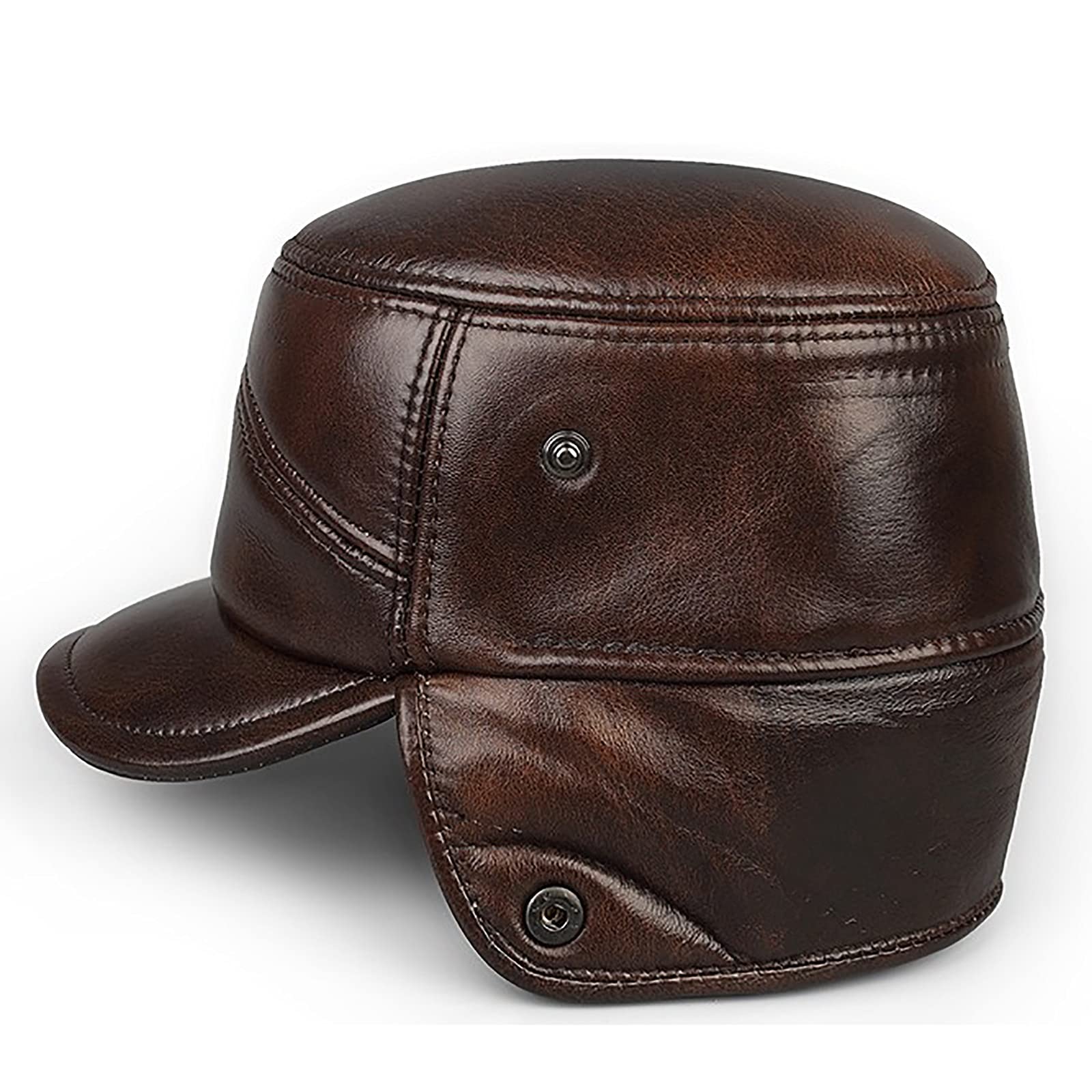 G&F Uomini Cappello Bomber Trapper Berretto Spessi Cappelli Aviatore con Paraorecchie Inverno per Persone Mezza età e Anziani