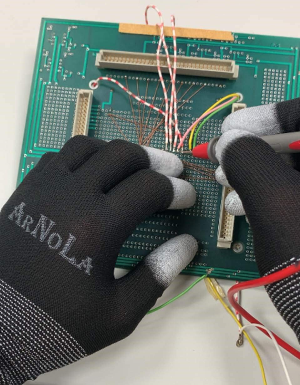 2 & 5 & 20 pares negro anti estática guantes de ajuste superior 13G fibra de carbono PU recubierto ESD seguridad guantes de trabajo