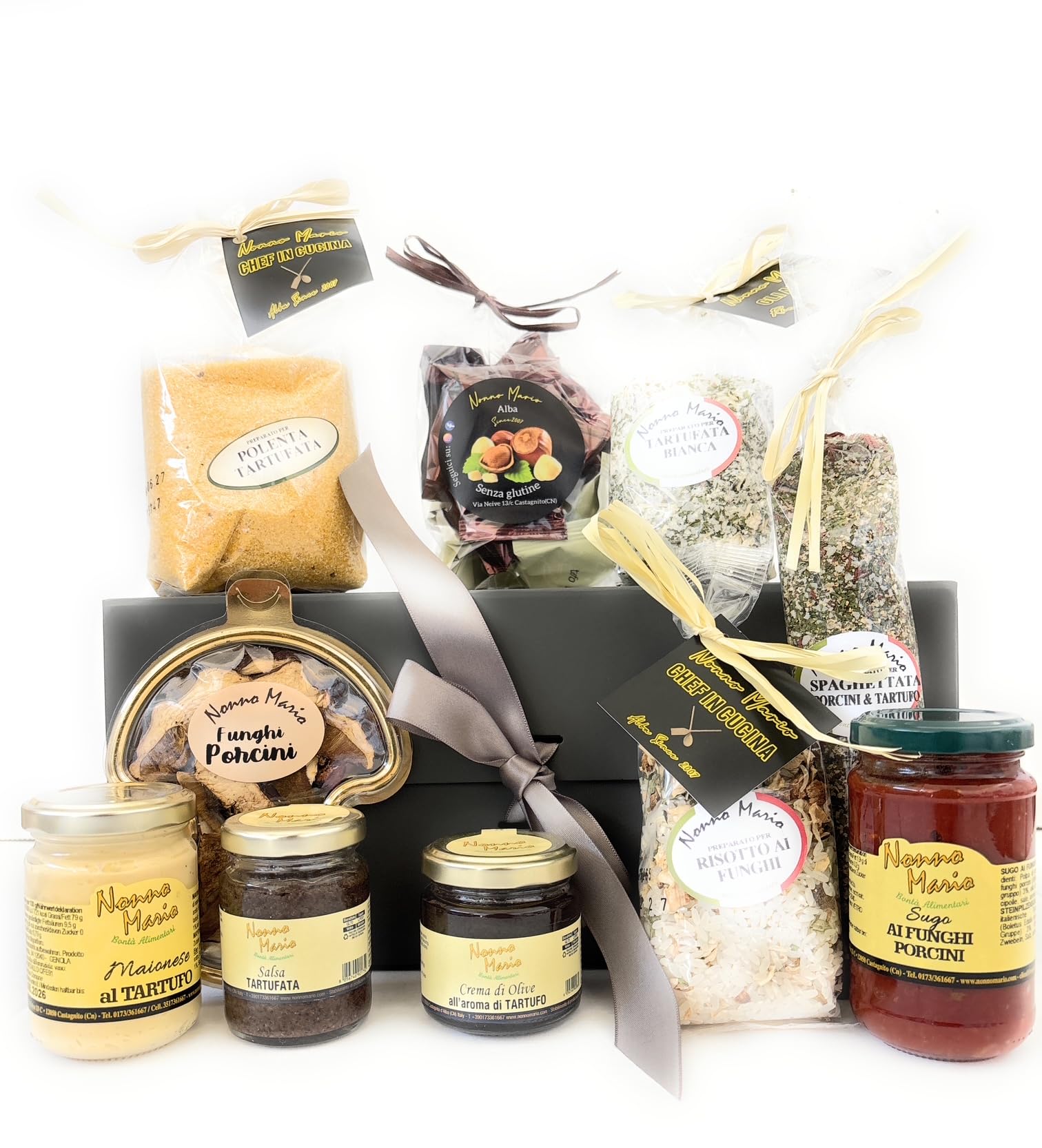 Bosco Prezioso – Confezione regalo gourmet al tartufo e ai funghi Nonno Mario Bontà alimentari italiane