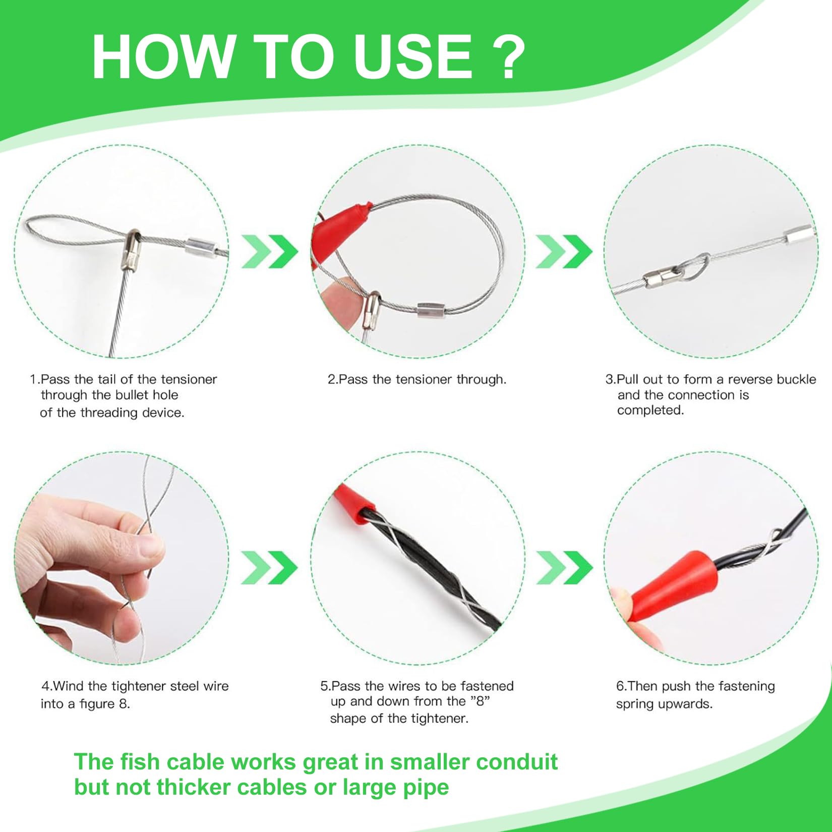 30 M Ayuda Para Tirar Cables Cinta De Tracción Cable De Tracción Espiral De Tracción Ayuda Para Tirar Cables Con Resorte De Tracción Para Cables e Instalaciones Eléctricas