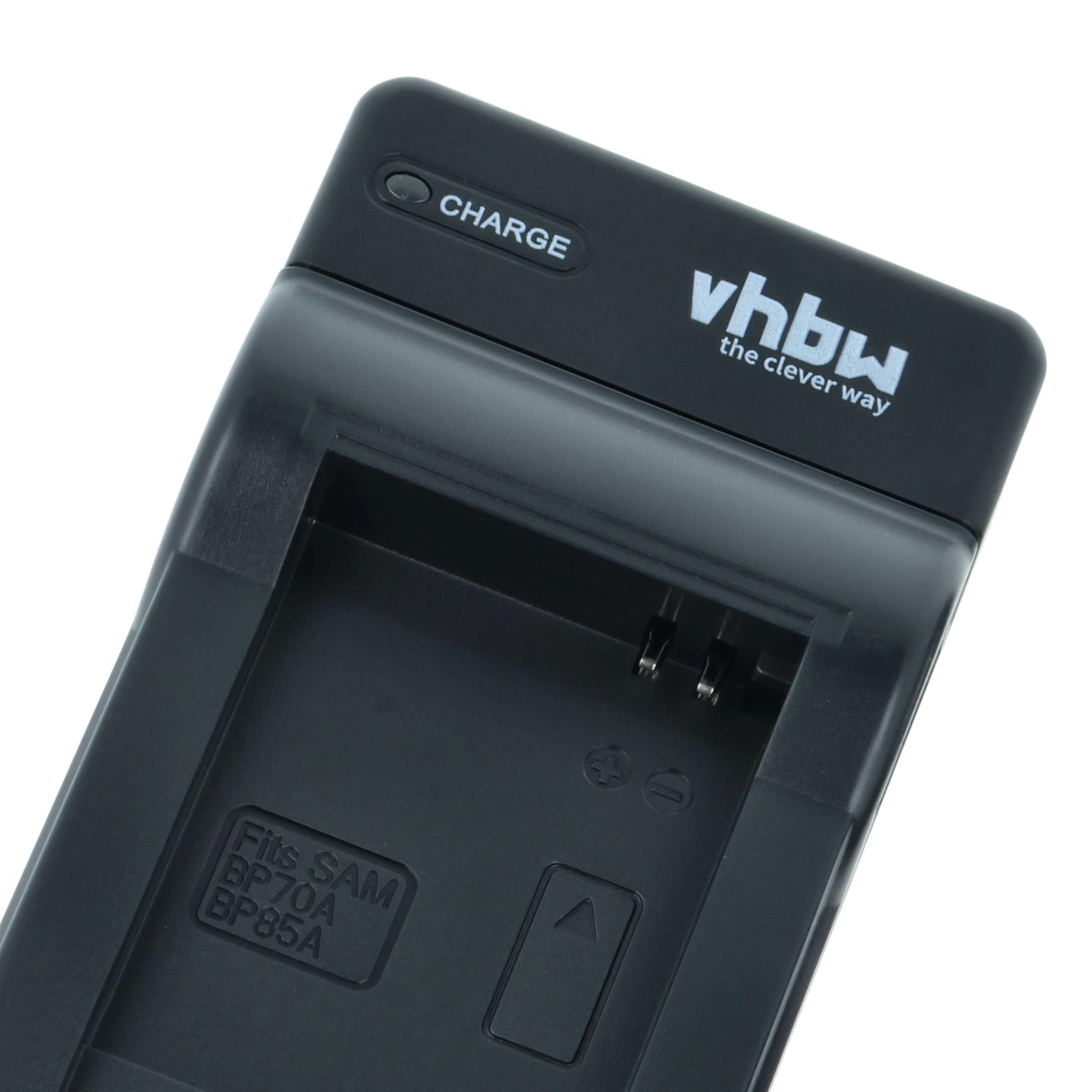 vhbw caricabatterie USB compatibile con Samsung PL90, PL100, PL120, PL170, PL171, PL200 batterie di videocamera, reflex - Stazione di ricarica