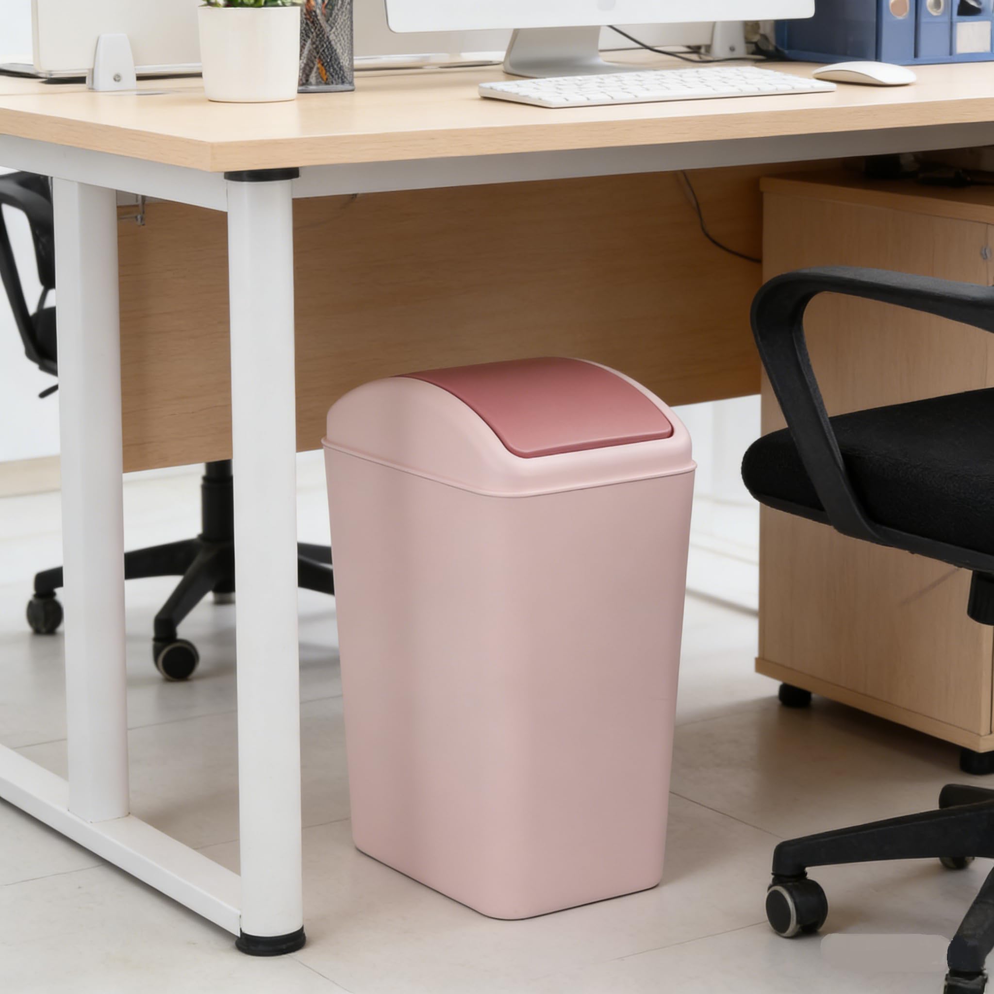 PATTUMIERA BAGNO PLASTICA COPERCHIO BASCULANTE 6,5Lt CESTINO SPAZZATURA