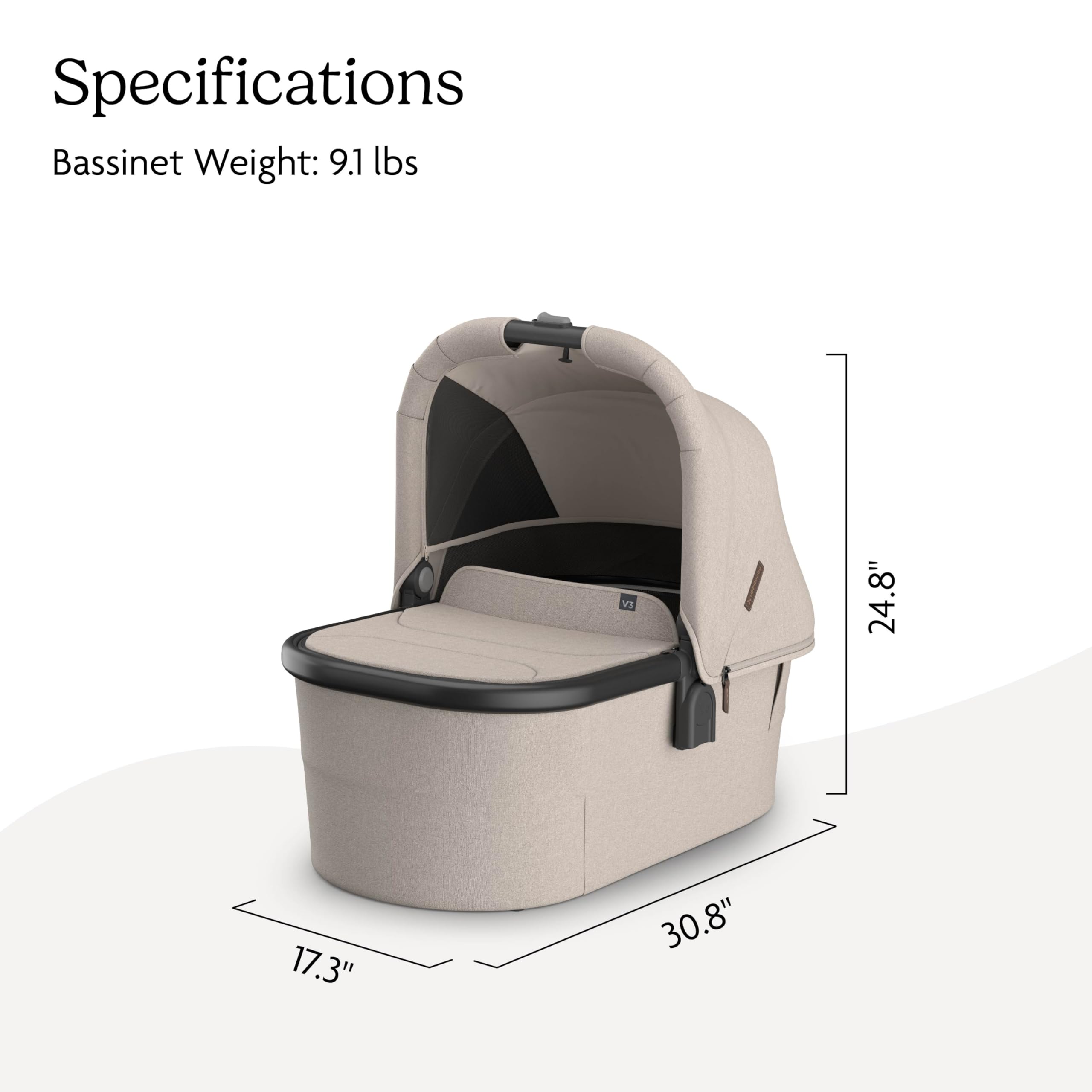 Amazon.com : UPPAbaby Bassinet V3 - Compatible with Vista, Cruz