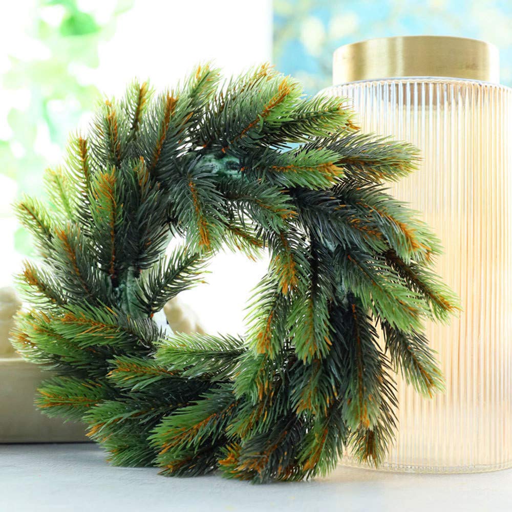 Guirlande De Noël Porte Décoration Fleurs Artificielles Plante Guirlande Mur Décor Coeur Rond Guirlande Guirlandes De Noce Décor À La Maison 2