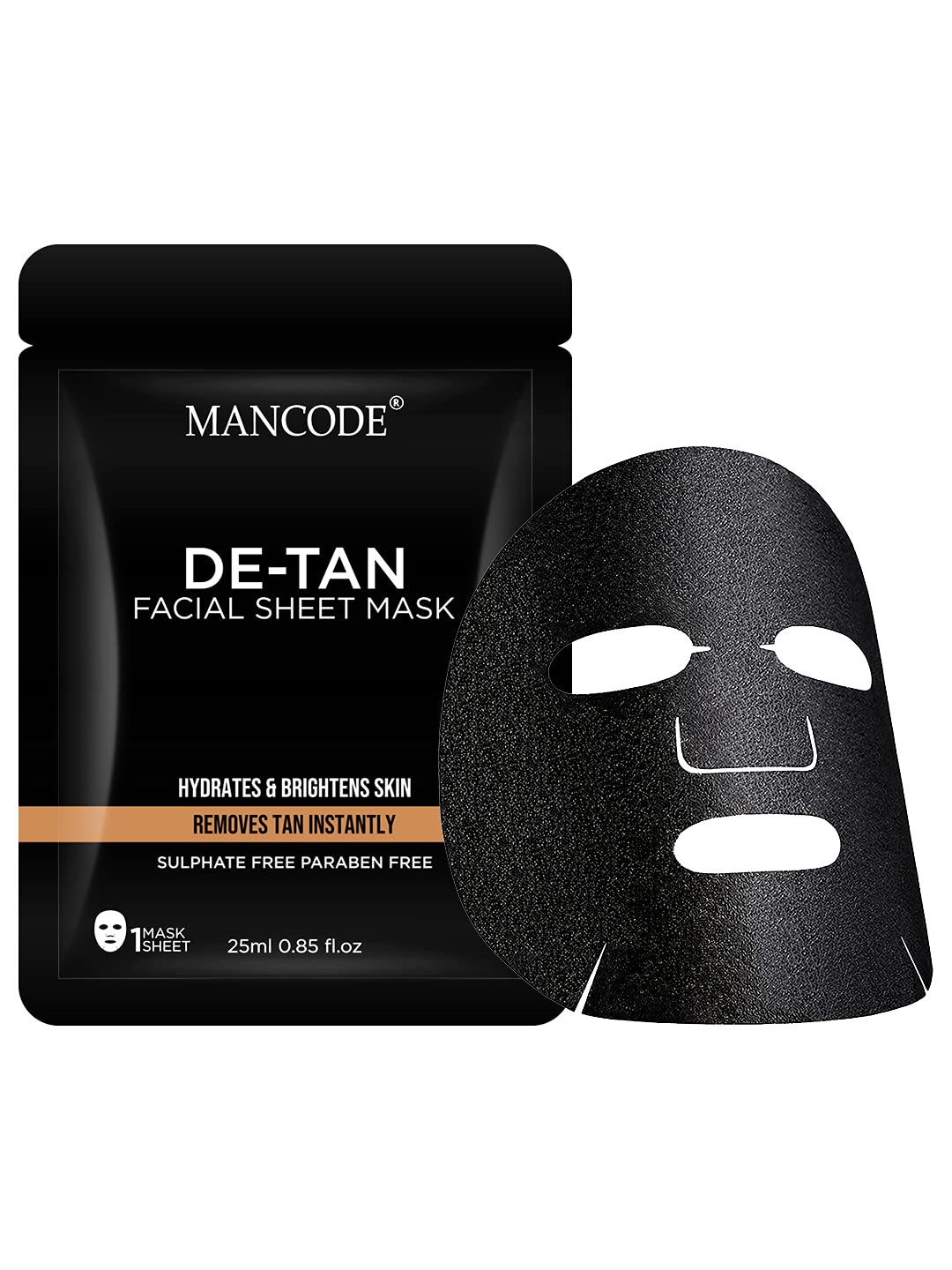 MAN CODE De-Tan Facial Sheet Mask, 25 Ml