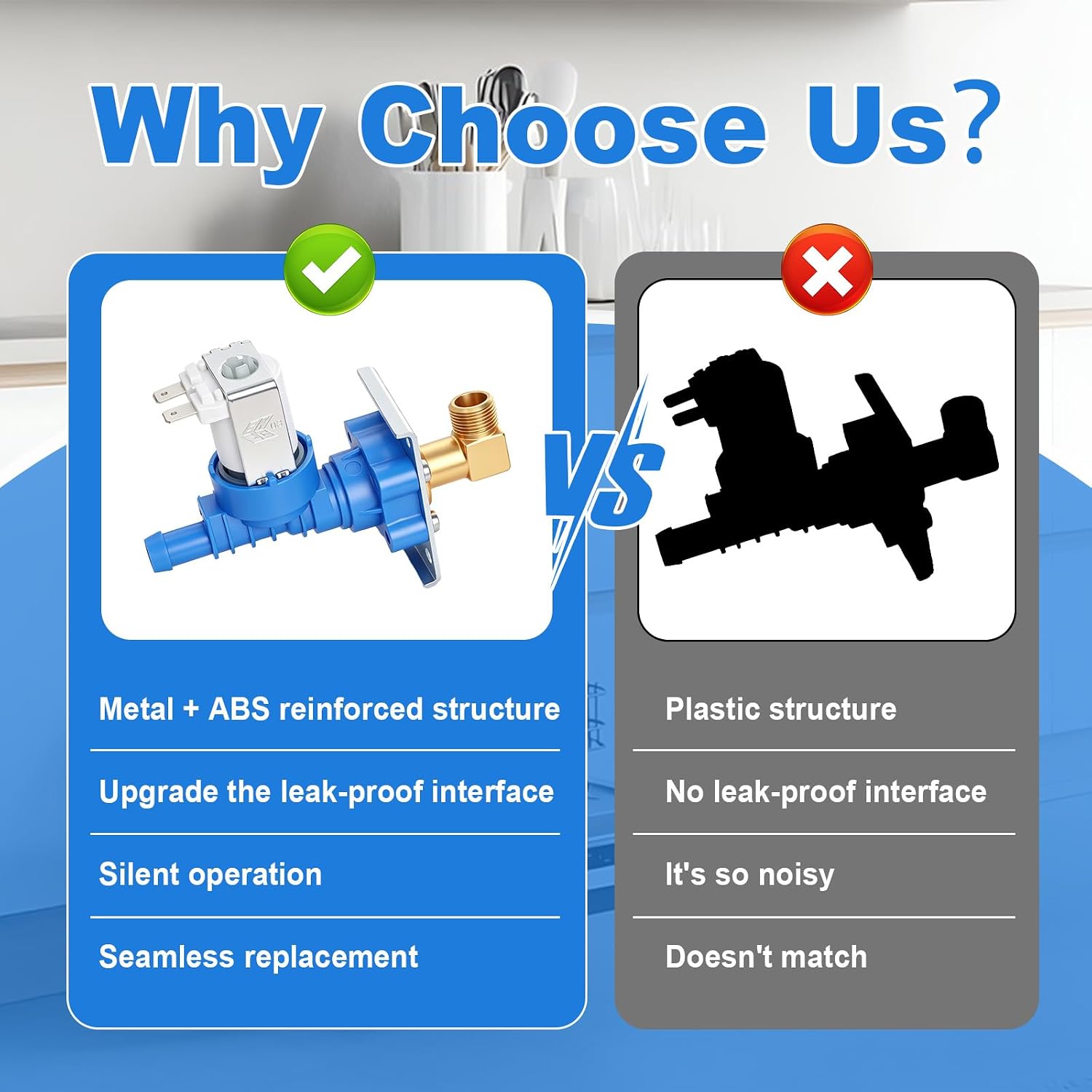 5221DD1001E Dishwasher Water Inlet Valve Assembly Fit for LG Kenmore
