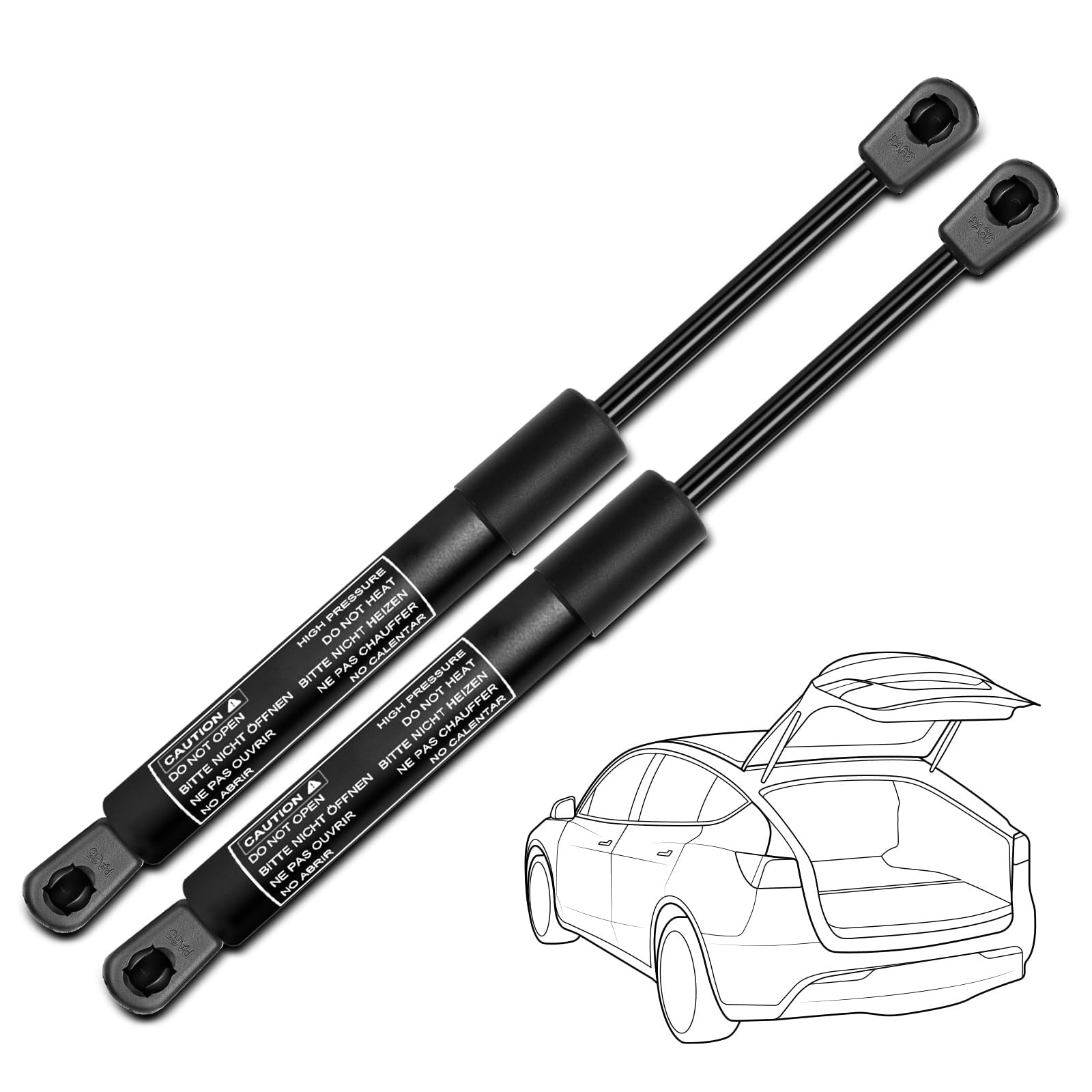 Tryagat 2 Pcs Tailgate Gas Struts for Nissan Xterra 2005-2015 Sport Utility, Replace# 90450ZL80A
