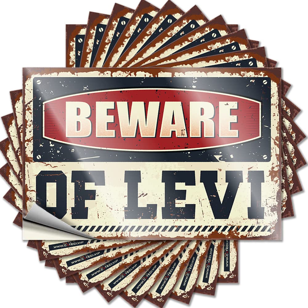 Farm Decal - New Adulting Wall Beware of Levi(12X18CM)