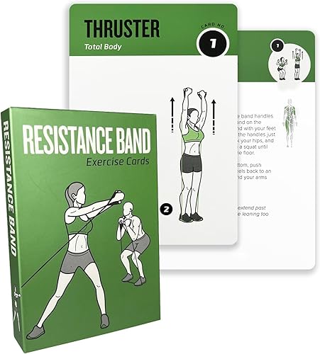 Miniatura 16 de Tarjetas de entrenamiento con balón de estabilidad, mazo de 62 tarjetas de ejercicios Tamaño grande 5" x 3.5" Tarjetas de fitness para mujeres y