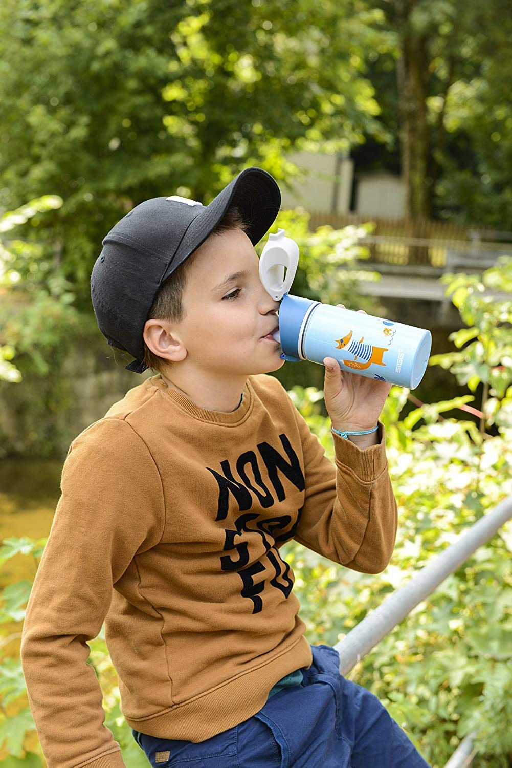 Sigg Uniseks - Dzieci Lis 8730,10 Butelka, Wielokolorowy, 384 ml