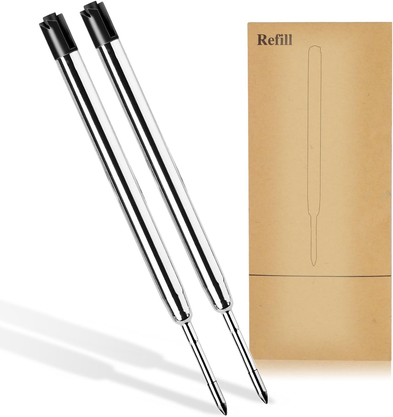 Keeswin Pack of 2 Rollerball Refills 0.7MM Black