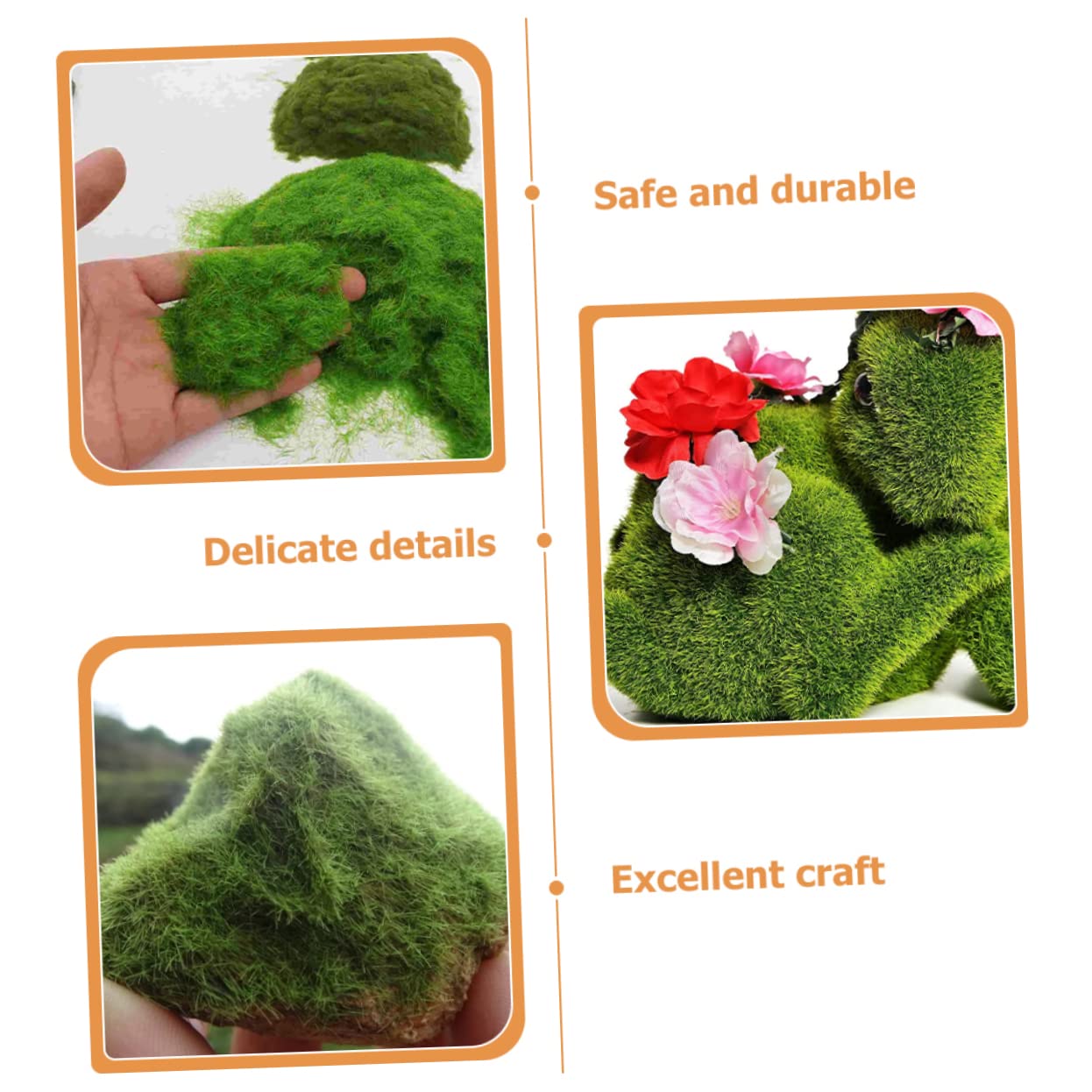 OSOLADY 3pcs 4 4 Bags Powder Faux Artificial for Planters DIY Decorative Landscape