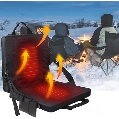 Portable Foldable Stadium Seat Cushions, mac sports Heated Bleacher Seat