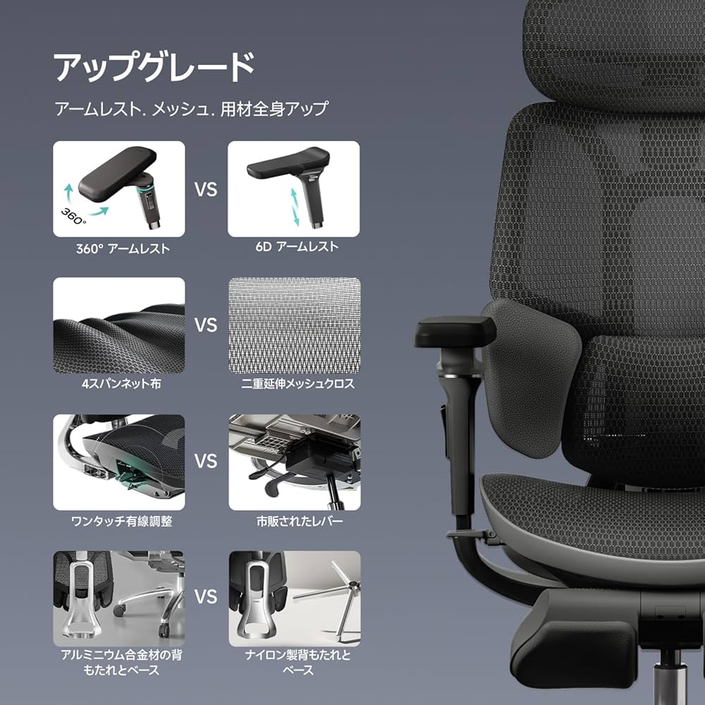 Amazon | Hbada E3 Ultraオフィスチェア 椅子 デスクチェ 人間