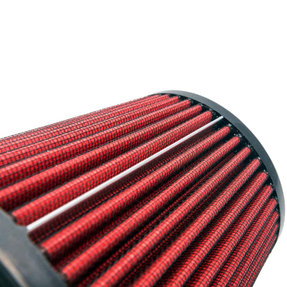 MASO Filtro dell'aria dell'automobile universale Performance Filtro dell'aria ROSSO Per 76mm 3" Kit aspirazione induzione (39093)