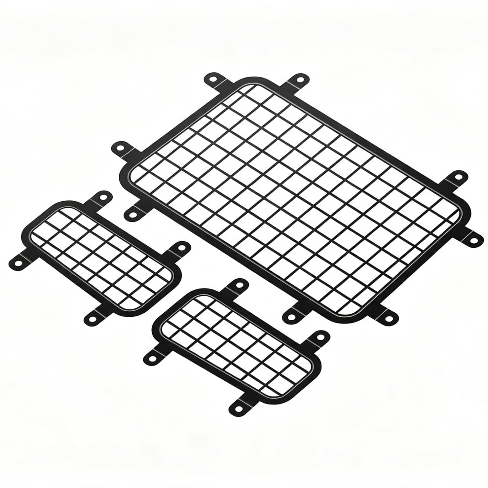 Lunotto Posteriore Maglia Lamiera Acciaio Inossidabile Per MJX Per H8H Per Defender 1/8 RC Auto Aggiornamento Parti Riparazione Modifica Accessori Decorativi Parti Riparazione RC