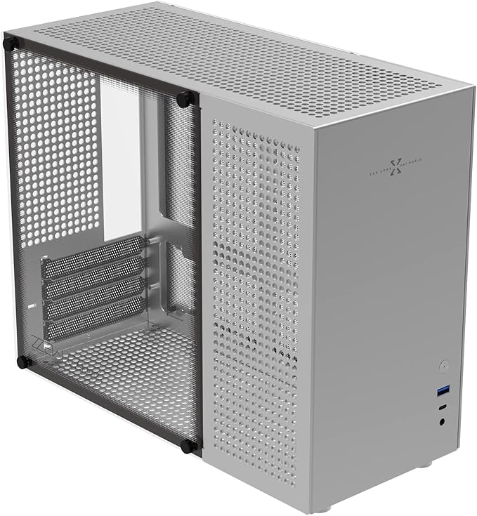 ZZEW MATX Case C4, Micro ATX/ITX Case Aluminum, MiniTower PC Gaming