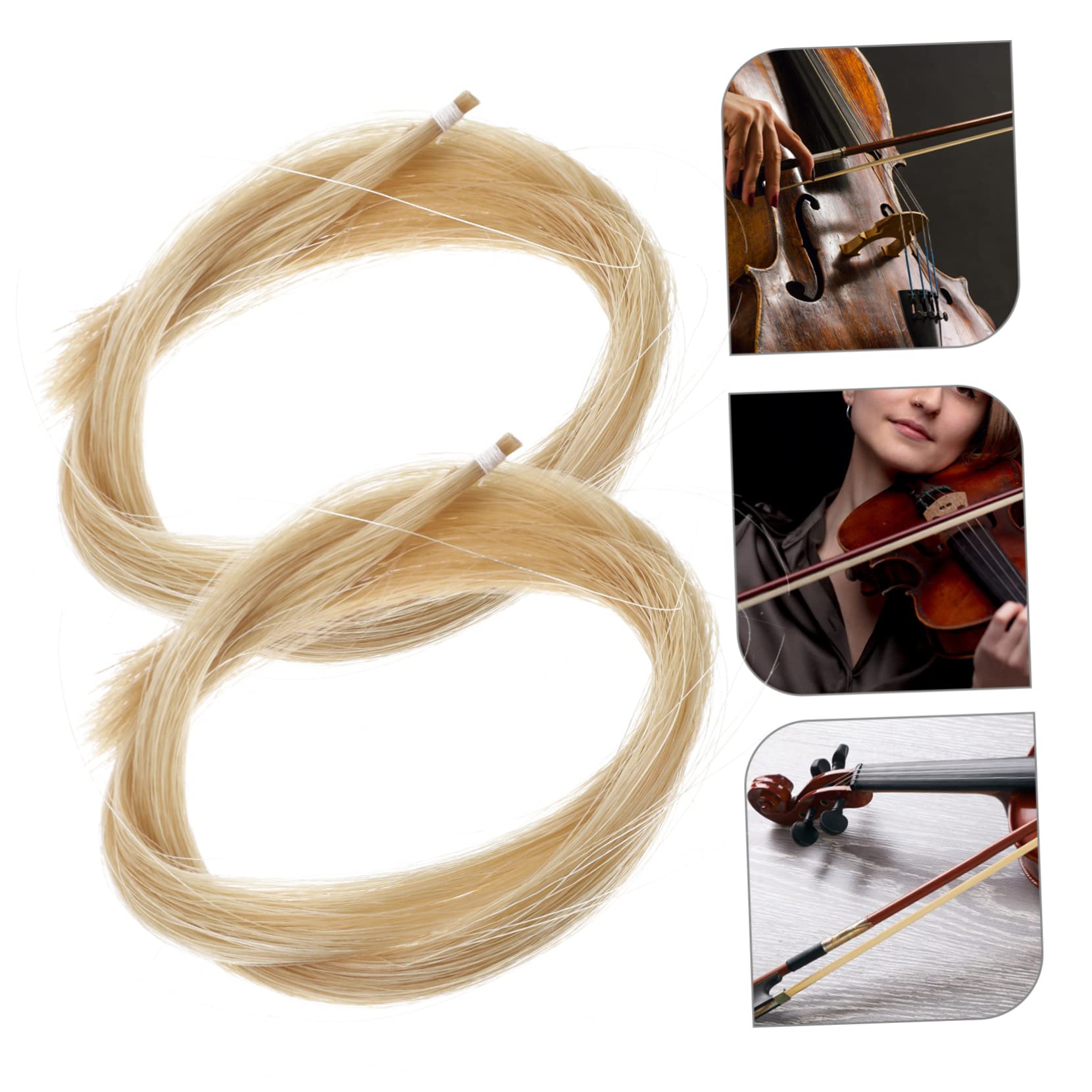 TOYANDONA 3 Piezas 2 pelo de de caballo accesorios de de violín de violín para principiantes accesorios de violín pelo de de viola suministros de violín