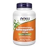 NOW Foods Supplements, Ashwagandha (Withania somnifera) 450 mg (Standardized Extract), 180 Veg Capsules