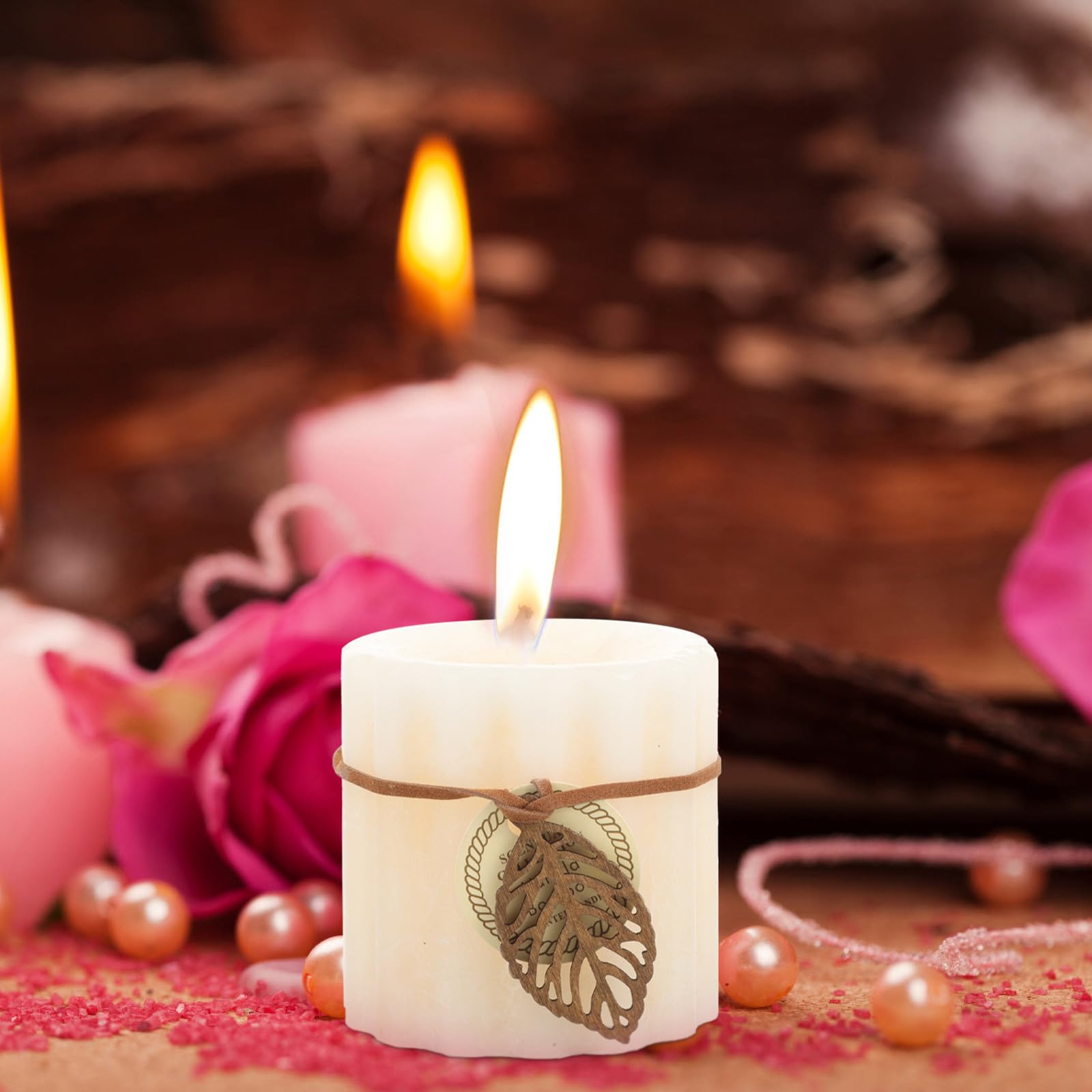 Vela Perfumada Decorativa Cilíndrica de Cera para Hogar
