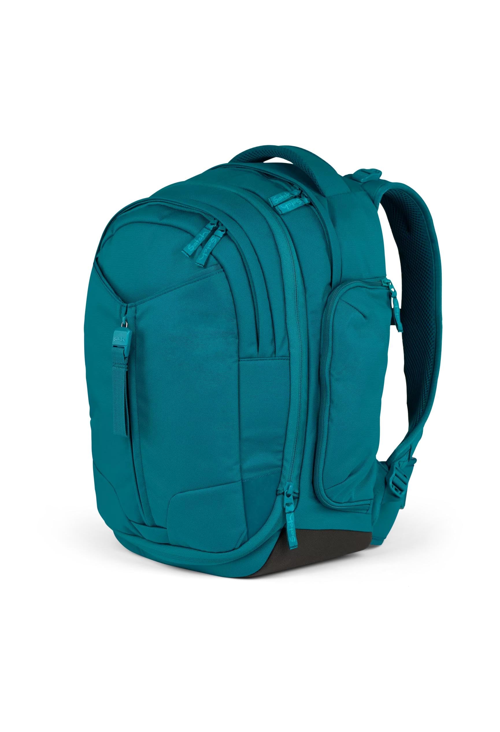 satch zaino scolastico match Deep Petrol - Petrol | Ergonomico, espandibile fino a 35 L, stabile e con tasca frontale extra per la scuola dalla 5ª classe