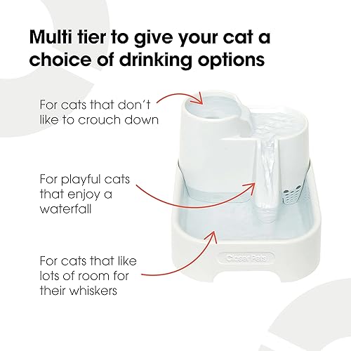 Miniatura 3 de Fuente de mascotas para gato Mate, 70 onzas de líquido