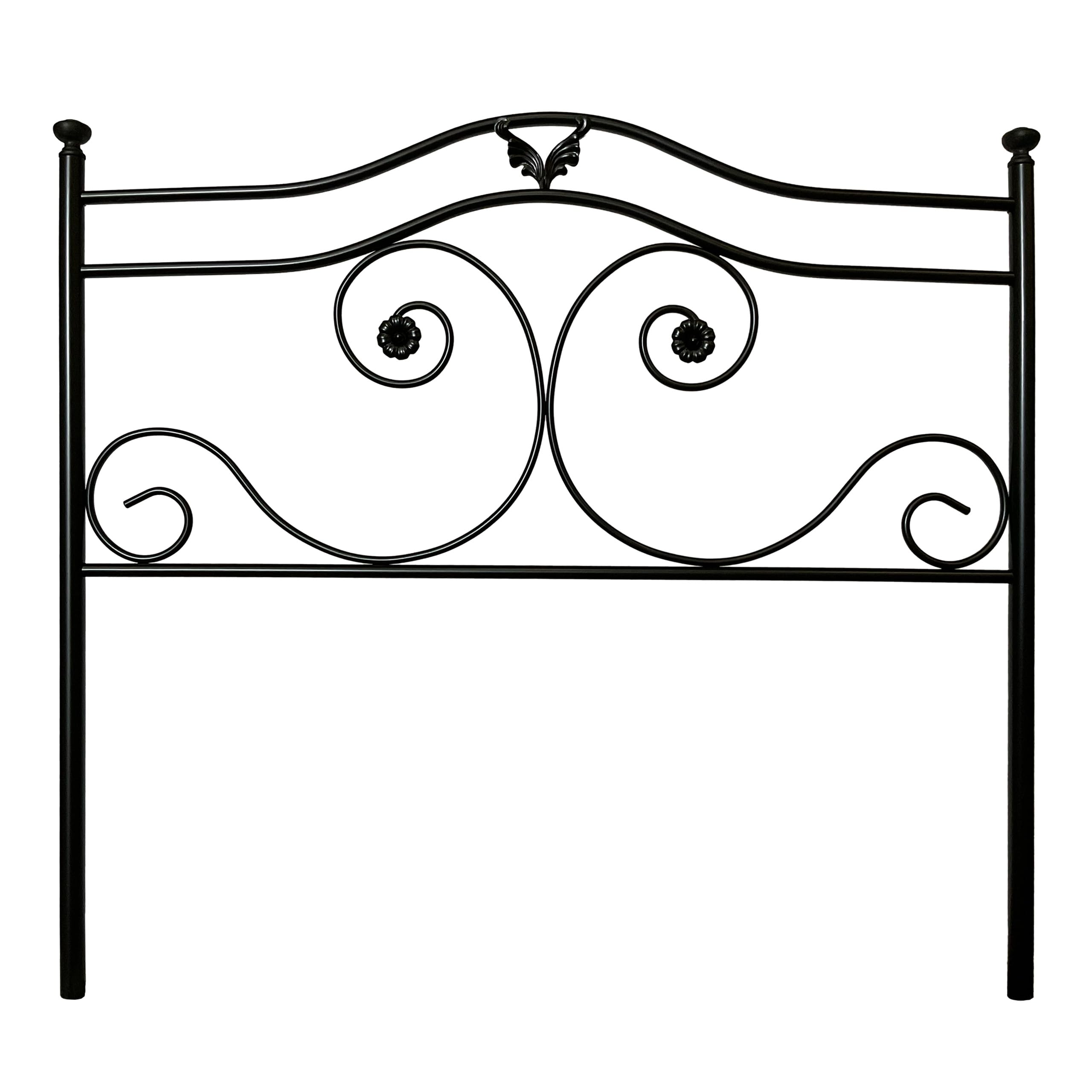 Cabecero Forja Cádiz, Cabezal para Cama, Cabecero, Cama Matrimonio e Individual, Cama De Hierro, Cabezal Forja, Cabecero Juvenil, Hecho En España (Negro, 135 cm)