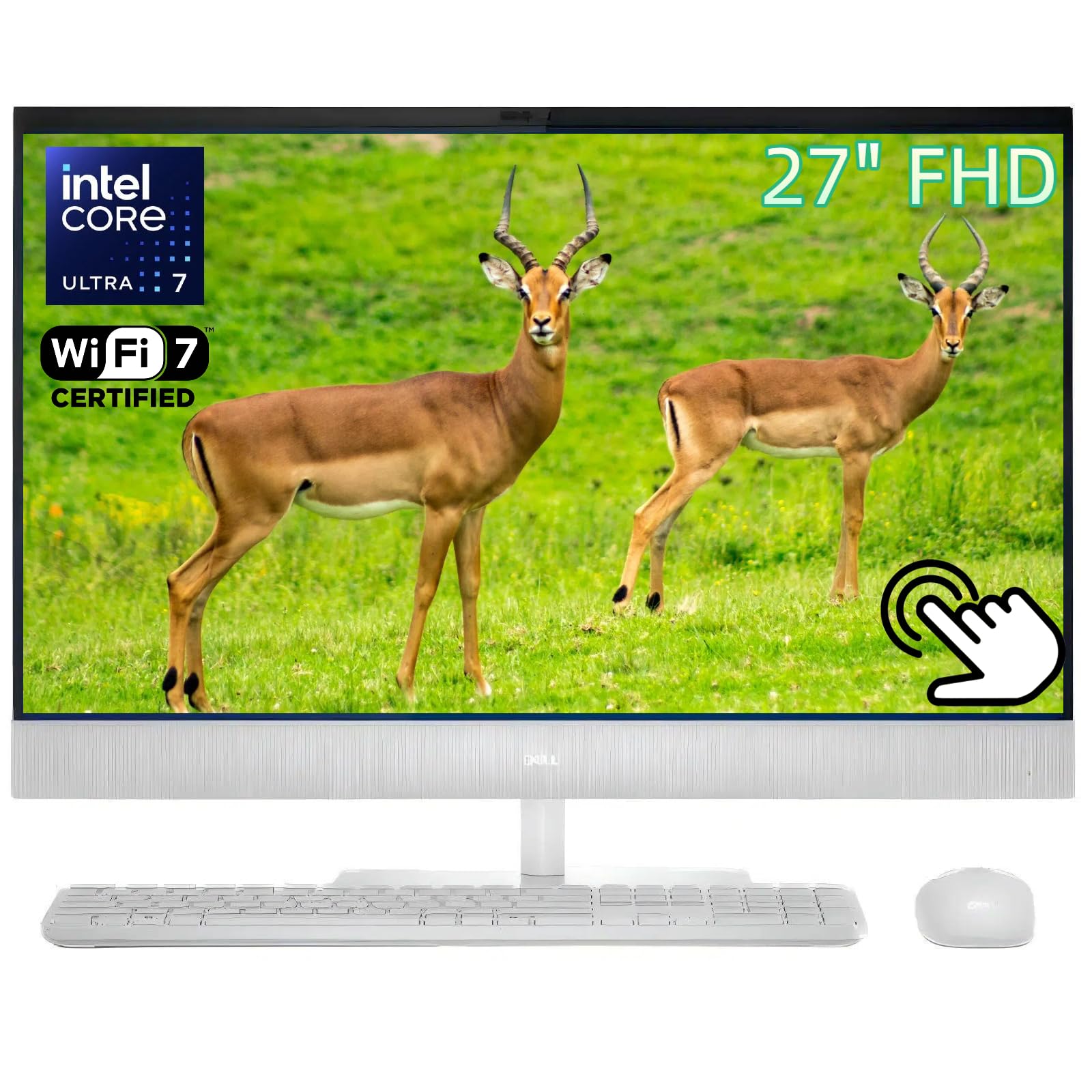 Dell 27 Inch All in One Desktop Computer, 64 GB DDR5, 1 TB SSD