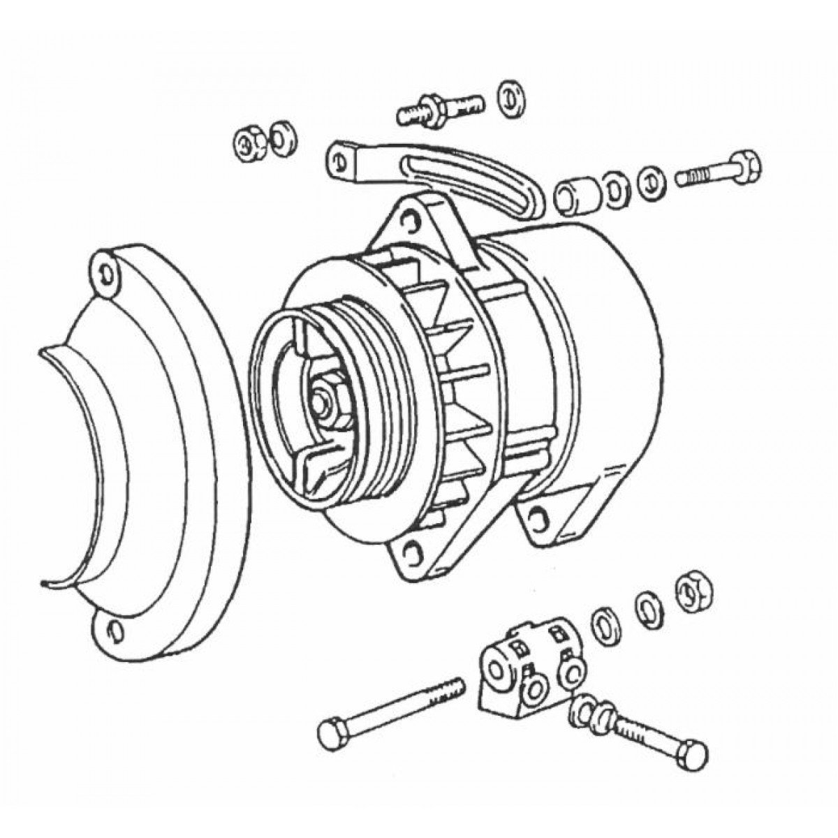 Alternatore Ama 12V 33A per Trattori Fiat Serie 66-76