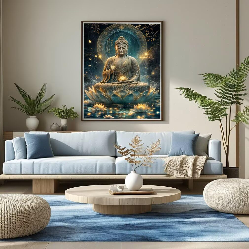 Diamond Painting Zen Kit, Manualidad Creativa y Relajante 70x90cm C8-281