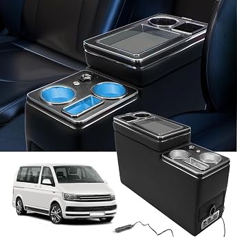 Centre Console with Shelves Storage Compartment Compatible with VW T4 T5 T6