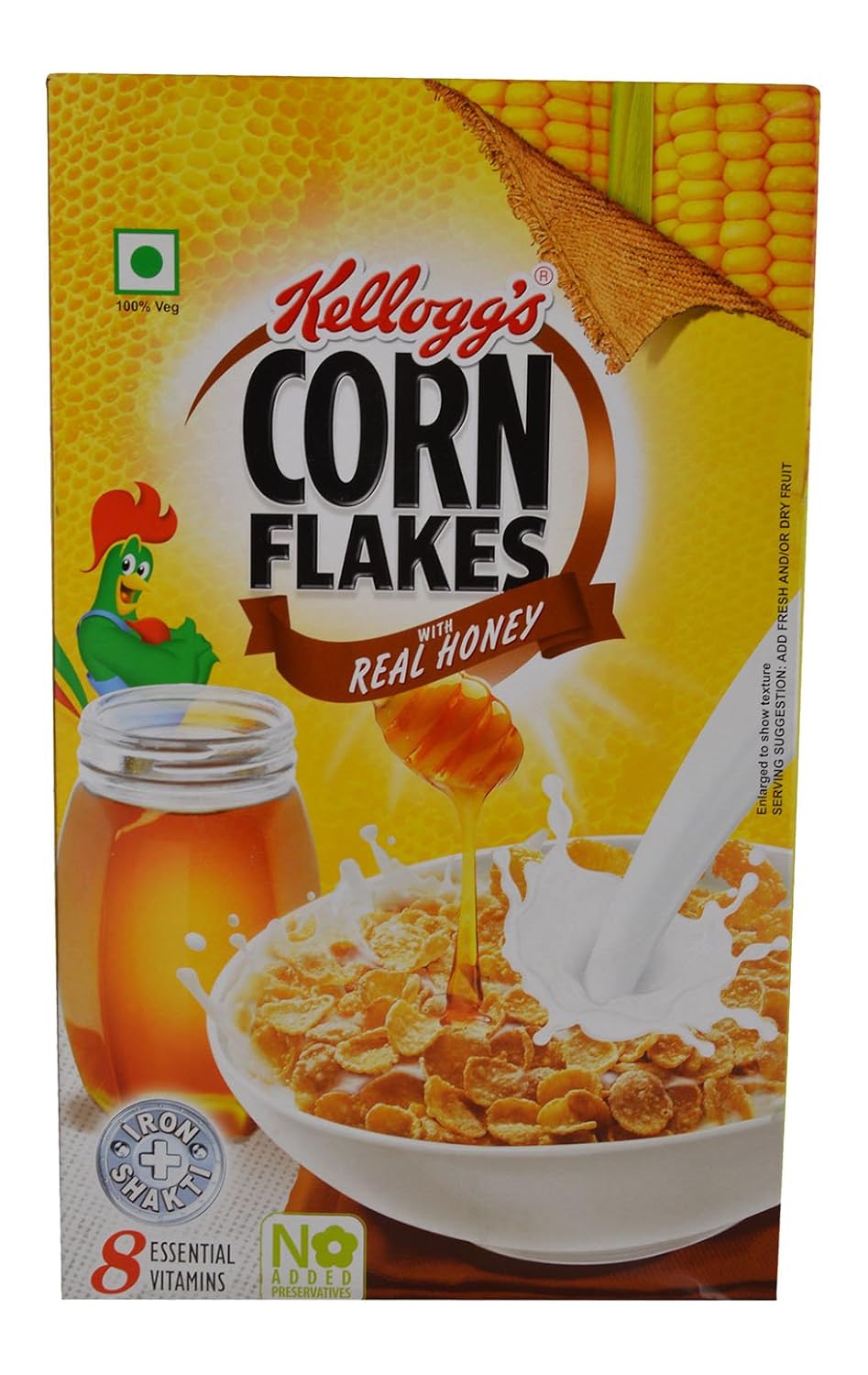 Kellogg S Corn Flakes Honey Crunch 630g Pack Amazon In Grocery Gourmet Foods