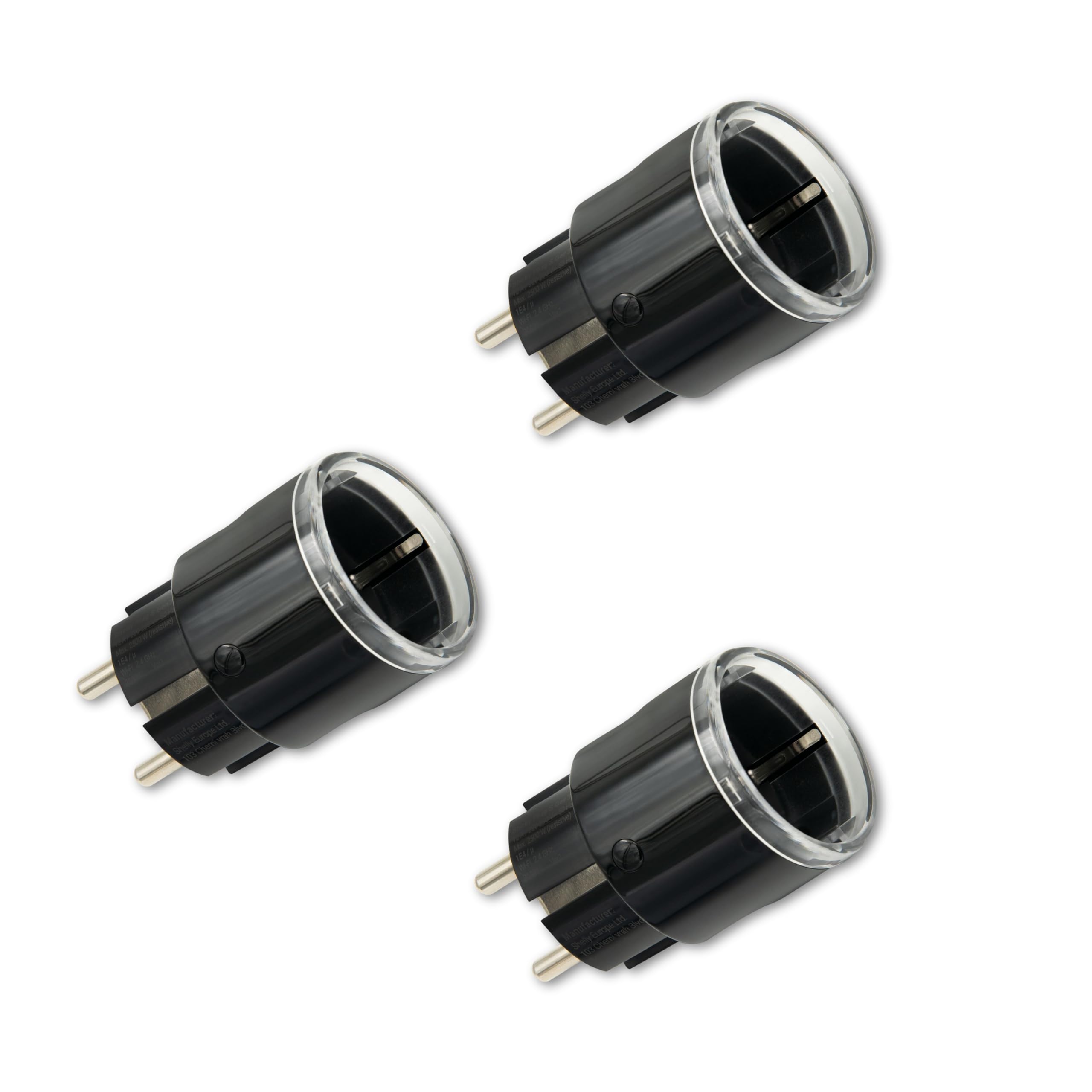 Shelly Plug S Gen3 nero – Presa intelligente Wi-Fi, misurazione della potenza, 12 A, 2500 W, timer, spina certificata opaca, riscaldamento e raffreddamento, Alexa e Google, nessun hub richiesto (3