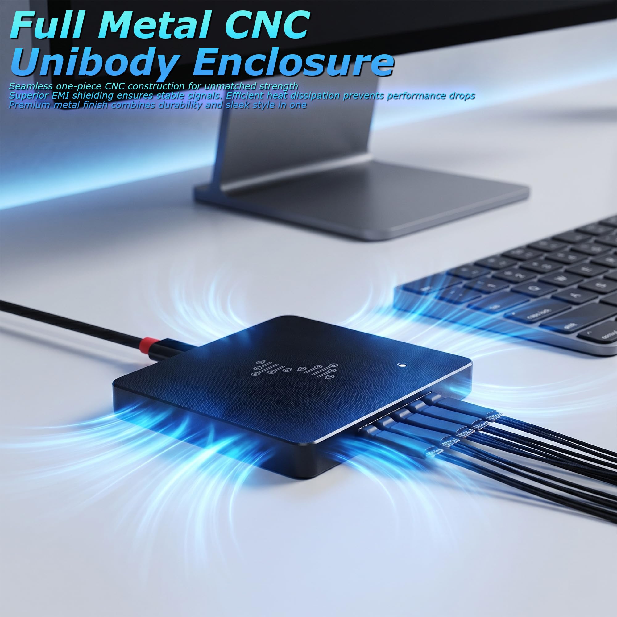 Analizador lógico USB, 16 canales, frecuencia de muestreo de 400 MHz, profundidad de muestreo de 16 G, memoria de 256 Mbits, interfaz USB 2.0 para análisis de PC en WinXP/10 Mac OS Linux (DSLogic Plus