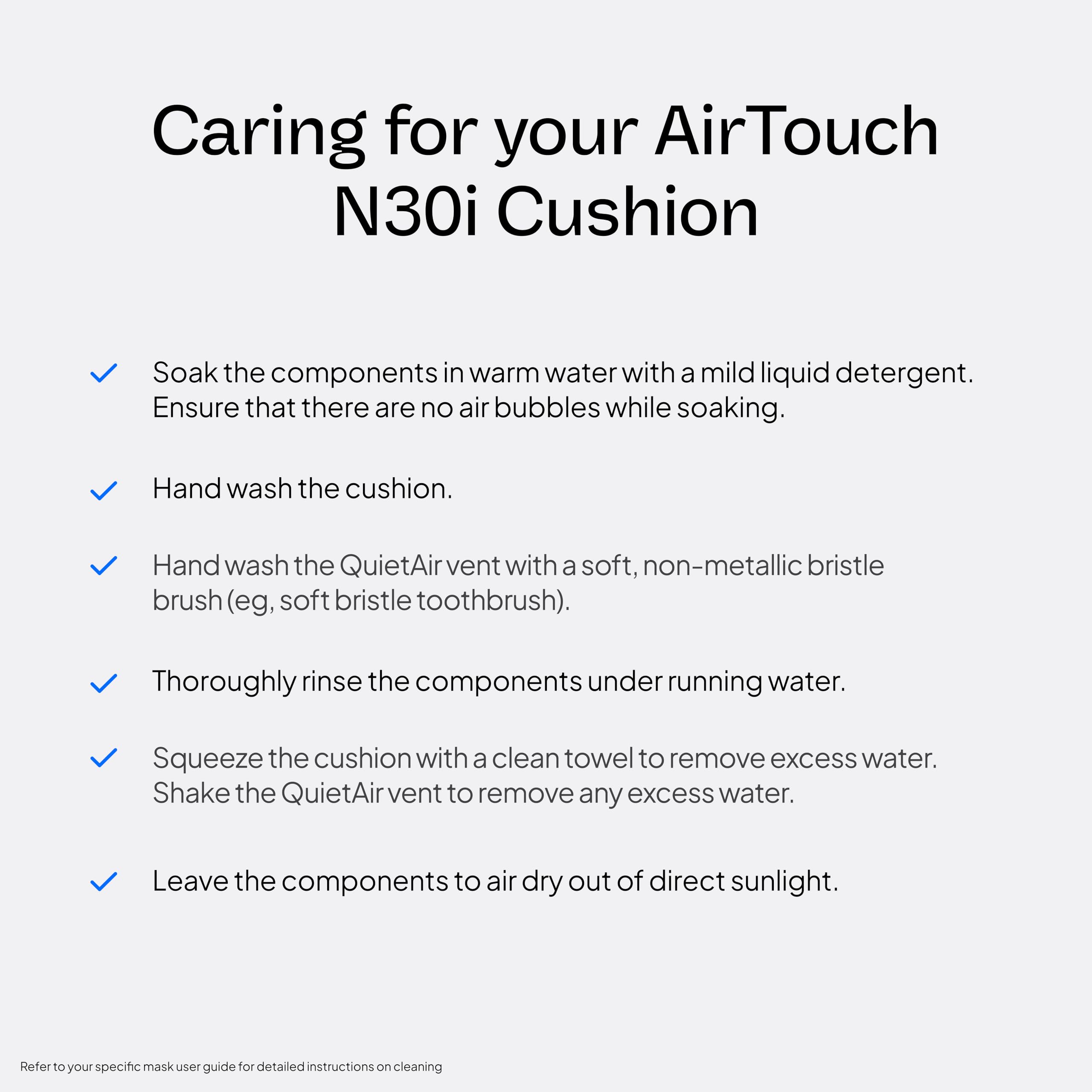 ResMed AirTouch N30i Coussin Petit et Large