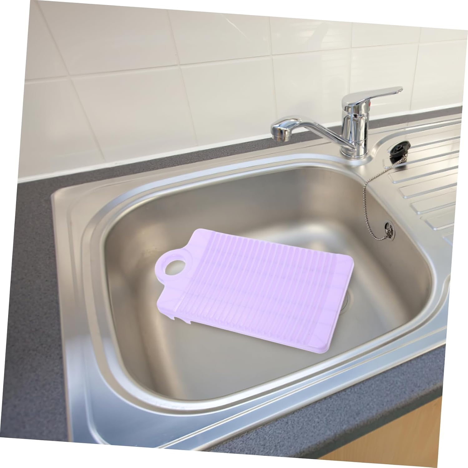 Washboard, Handheld Laundry Plastic Slip for Cleaning at Home